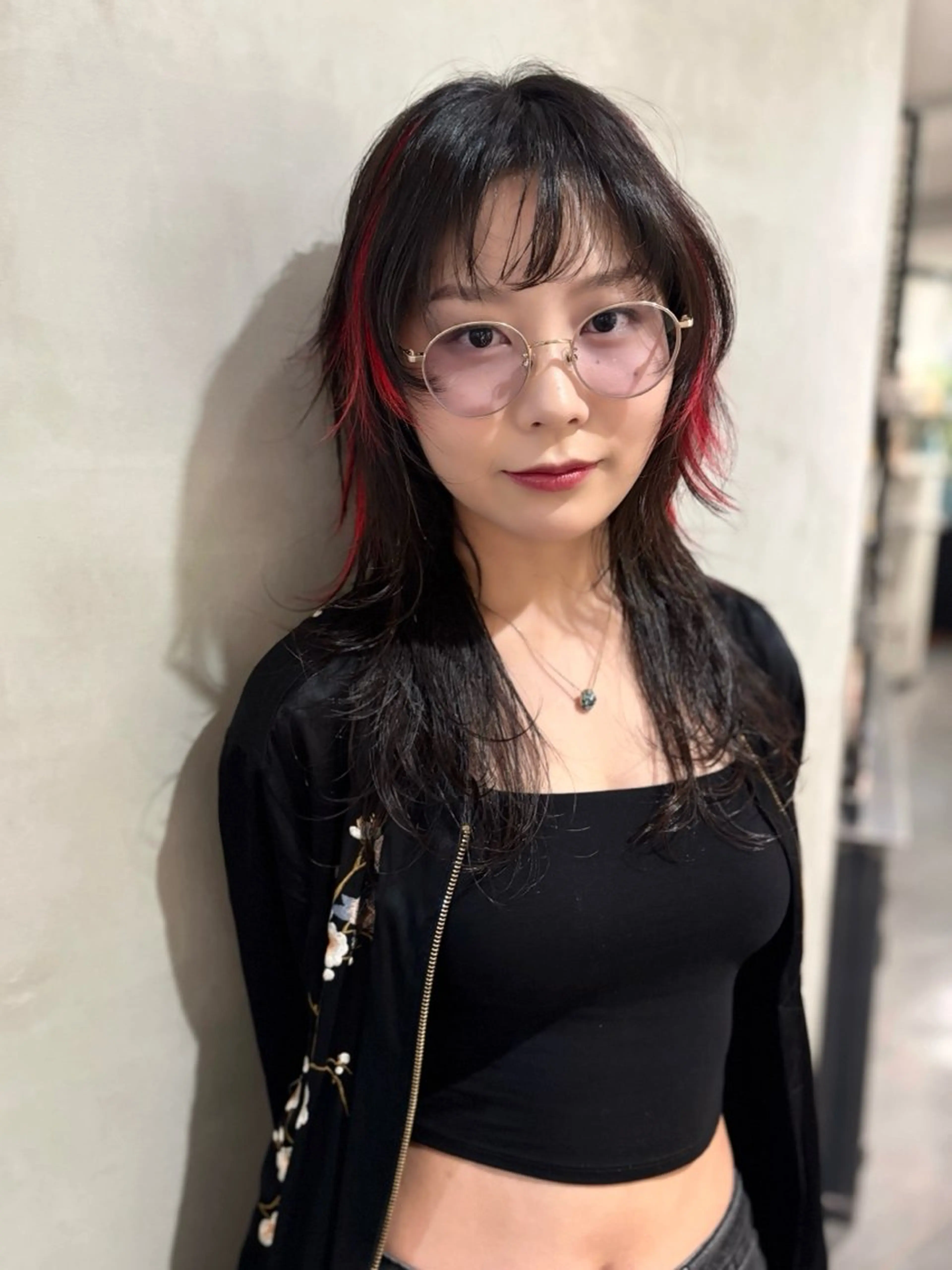 ロング カラー カット ヘアカラー トリートメント 優 作のヘアスタイル