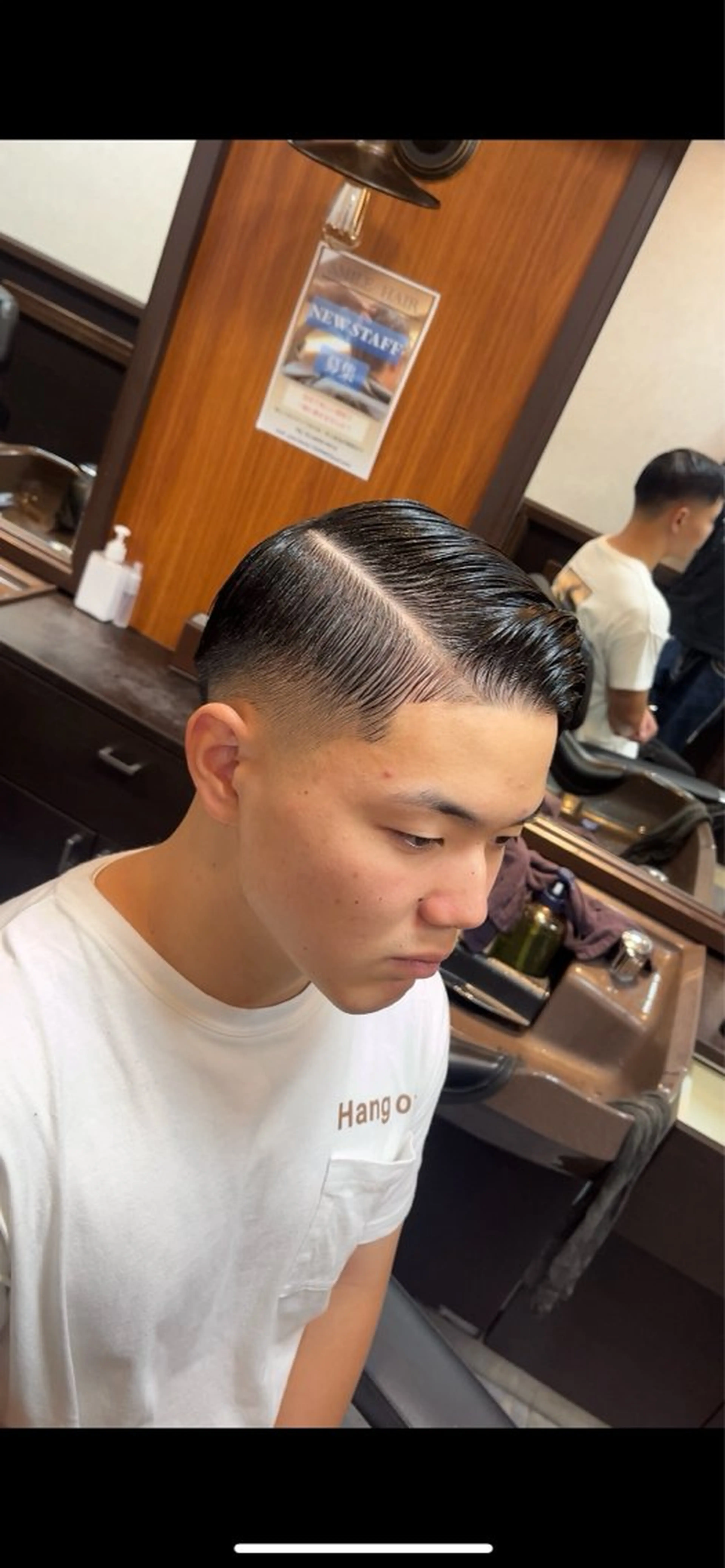 SIDE PART STYLE 0mm​〜​（画像のスタイル）＋シャンプー＋セットの写真
