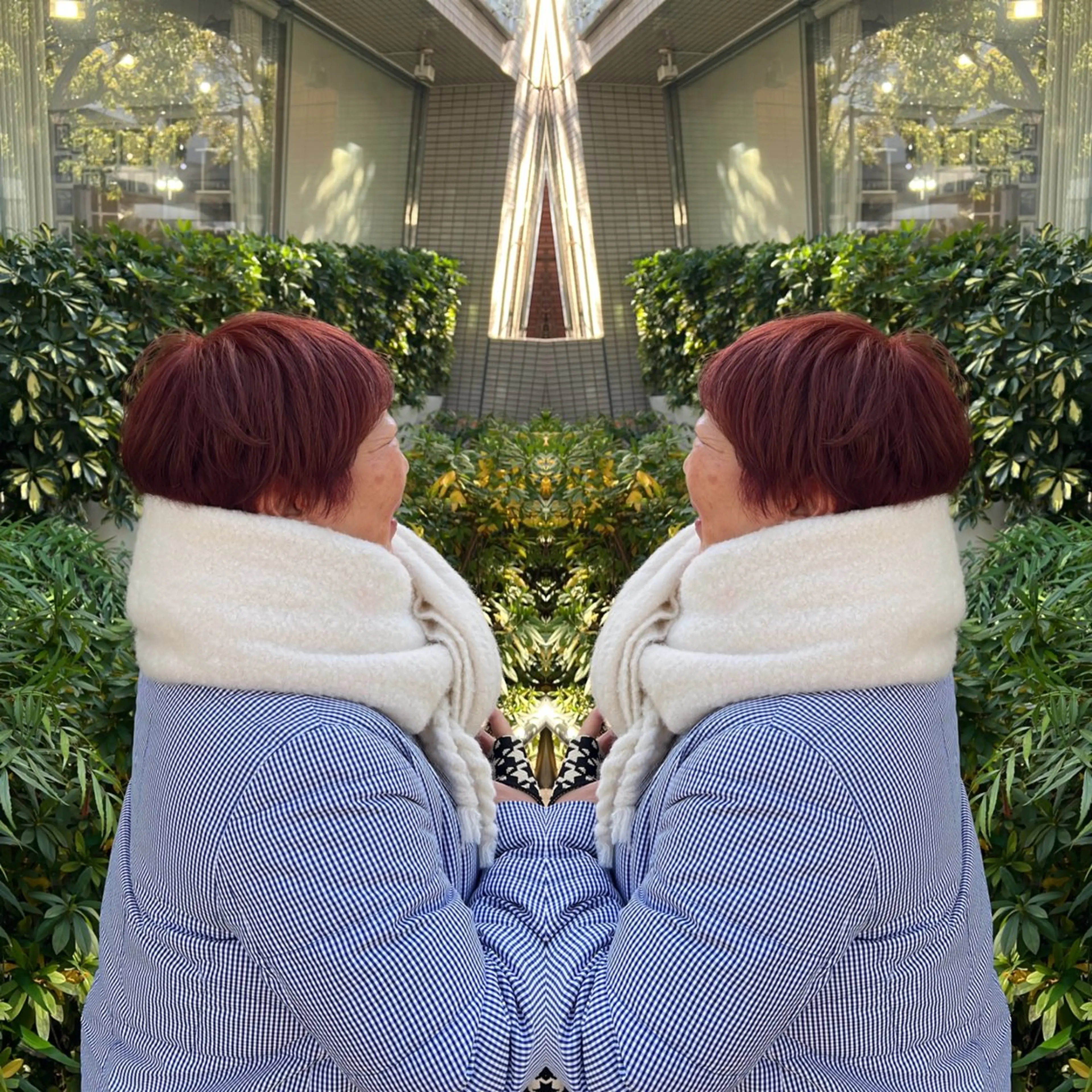 ショート カラー ヘアカラー トリートメント レイヤー/ボブ/ ミニボブ/AOIのヘアスタイル