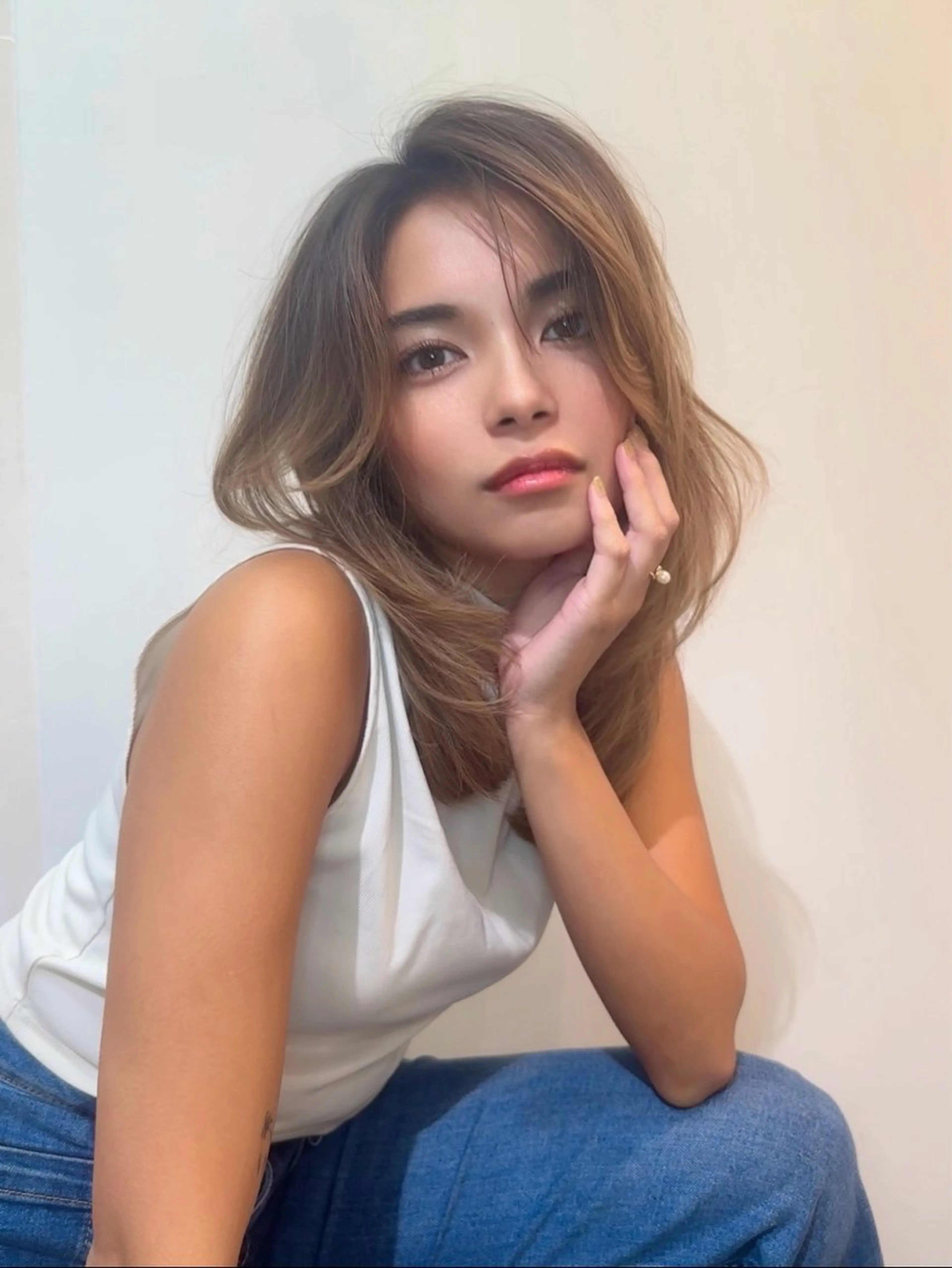 セミロング 表参道/レイヤー/ ABU🐦‍🔥のヘアスタイル