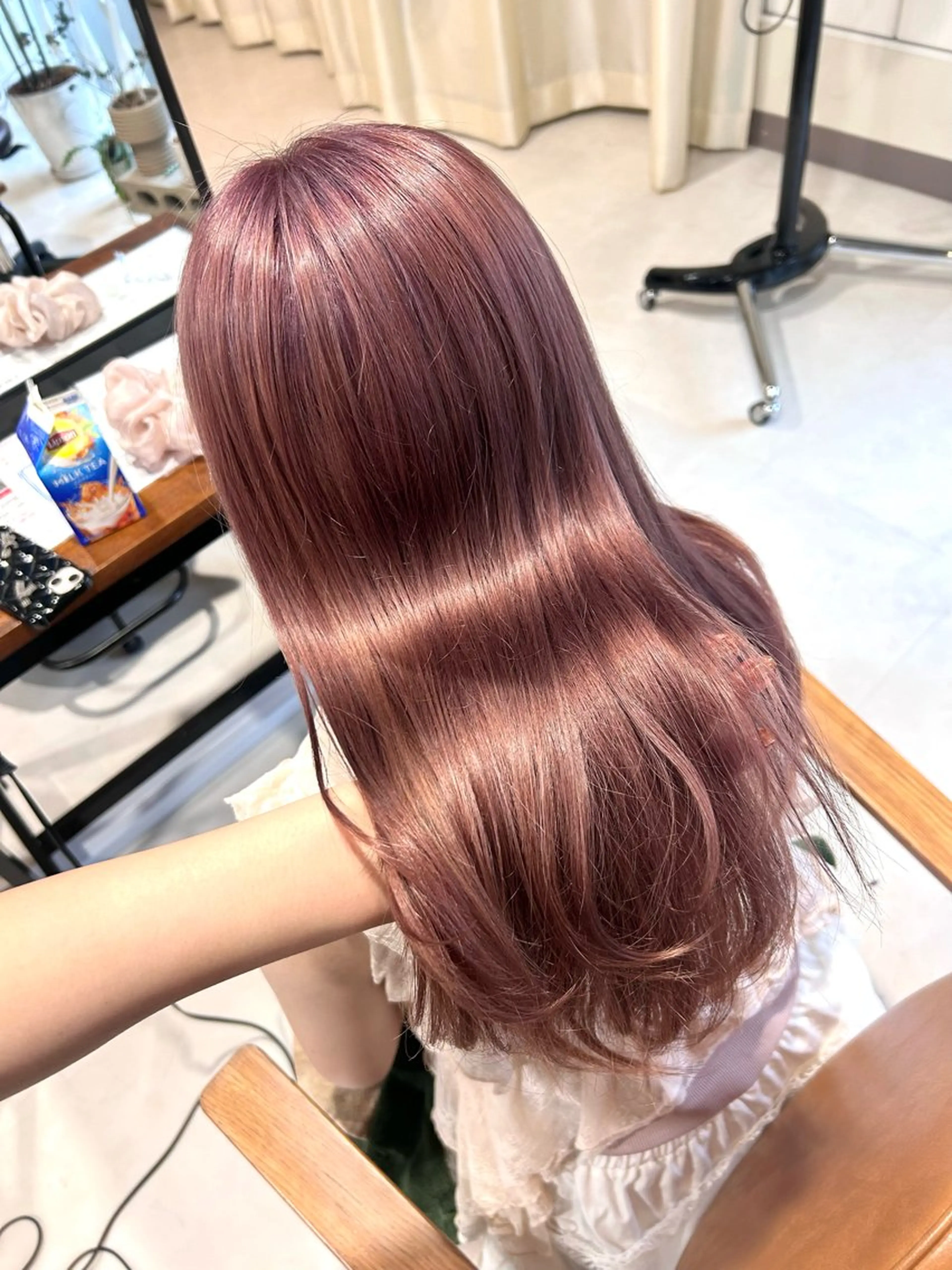 セミロング ヘアカラー amoretto 天文館店🎀ひなのヘアスタイル