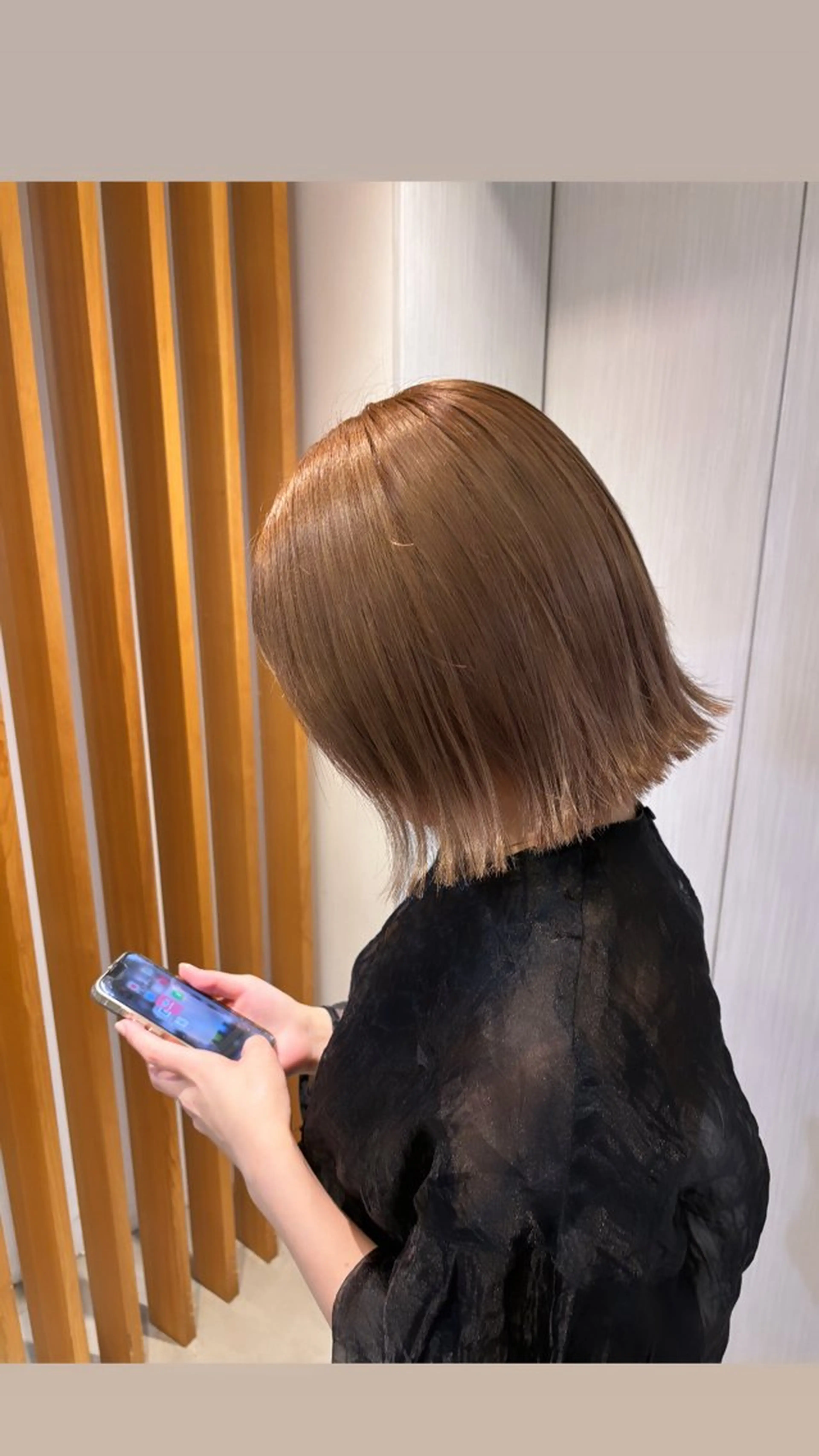 カラー 酒井 菜花のヘアスタイル
