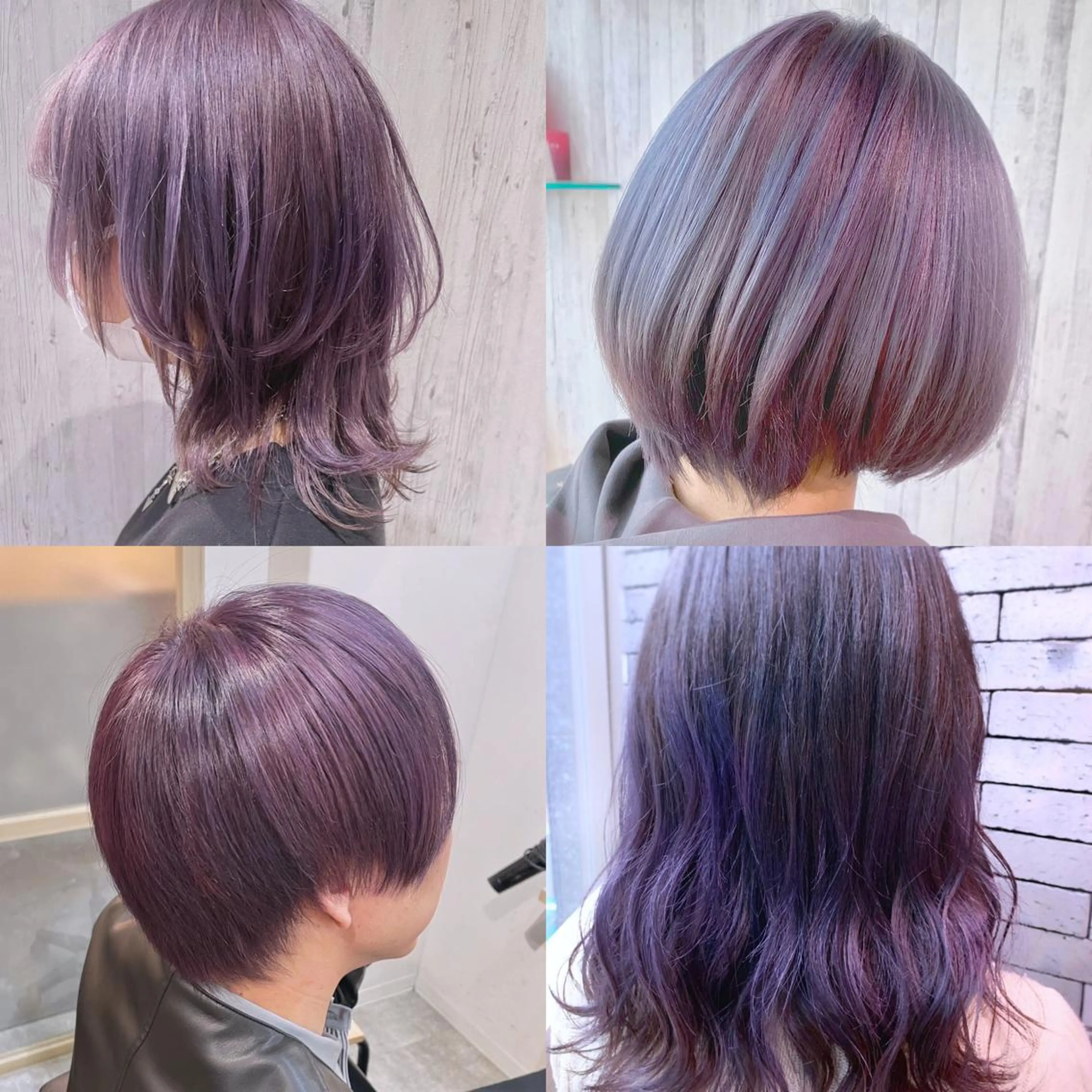 カラー EMANON新宿南口所属・🦄中性ウルフ ☁️Shiori🦄のヘアスタイル