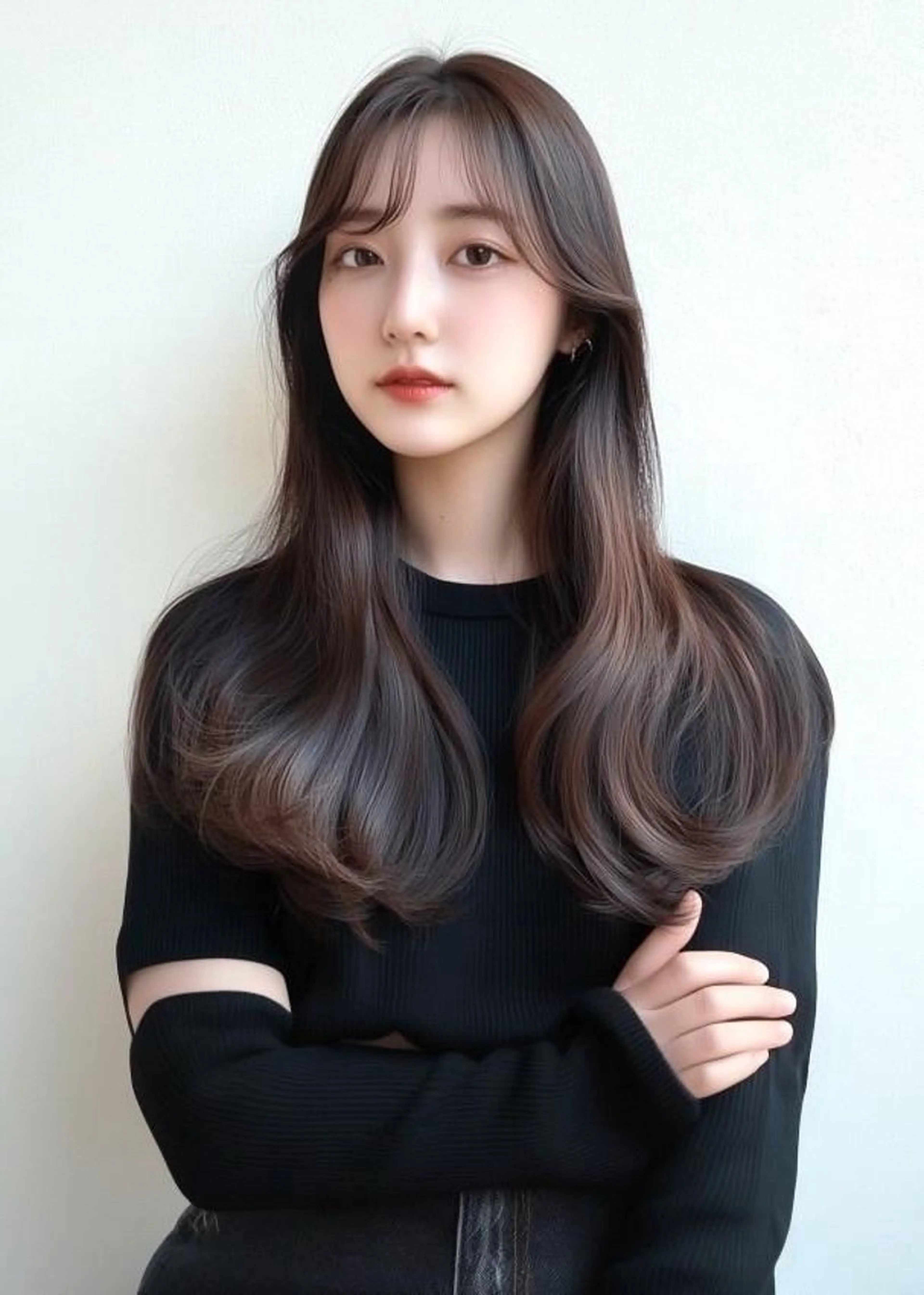 ミディアム カラー カット ヘアカラー VLOW nex the salon所属・韓国風/髪質改善/ ナガヤアキラのヘアスタイル