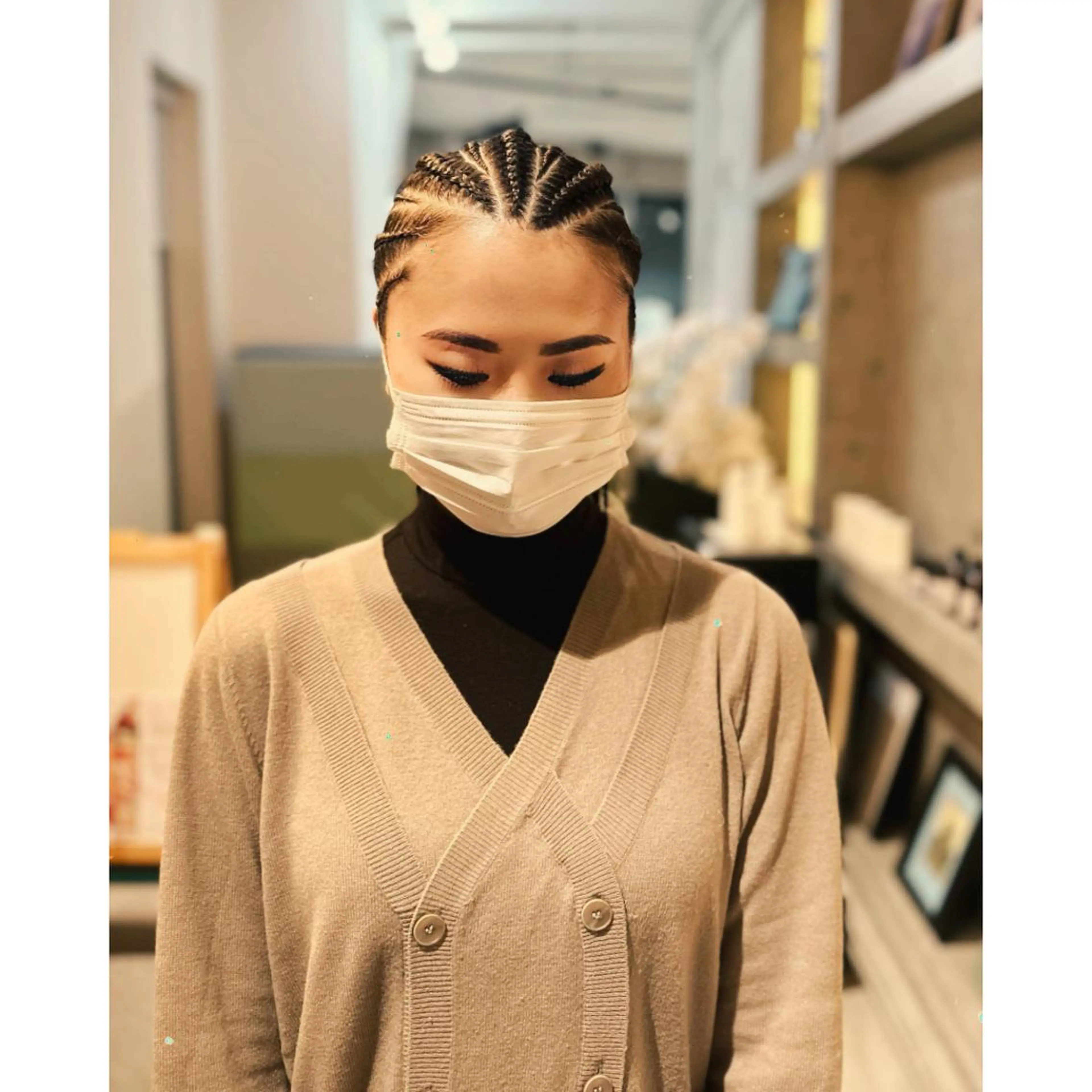 メンズ キッズ 子どものヘアアレンジ エクステ ヘアセット BRAIDS💎愛子 大人ハイライト💎のヘアスタイル
