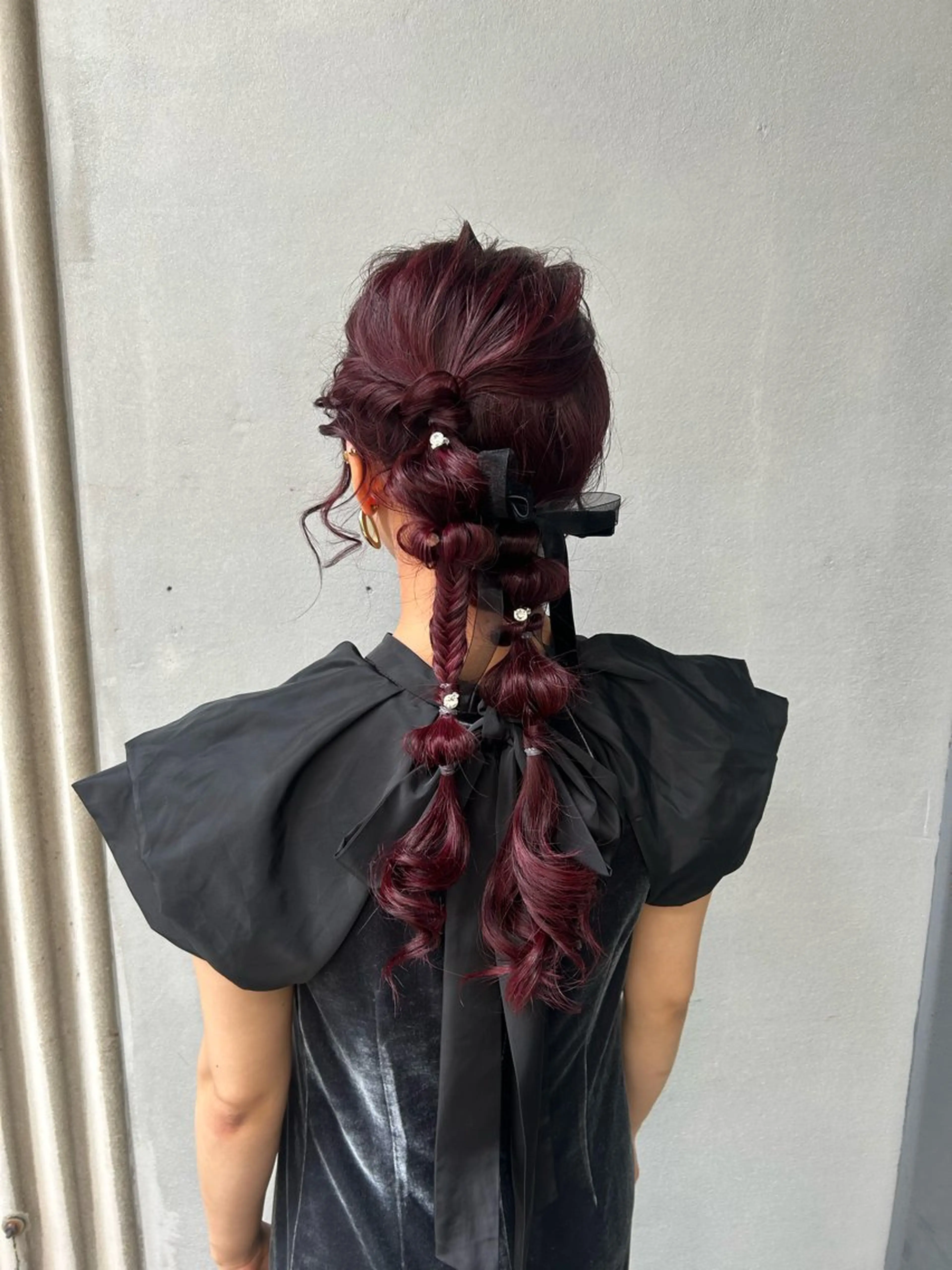 ロング ヘアセット メイ🌿 レイヤーカットのヘアスタイル