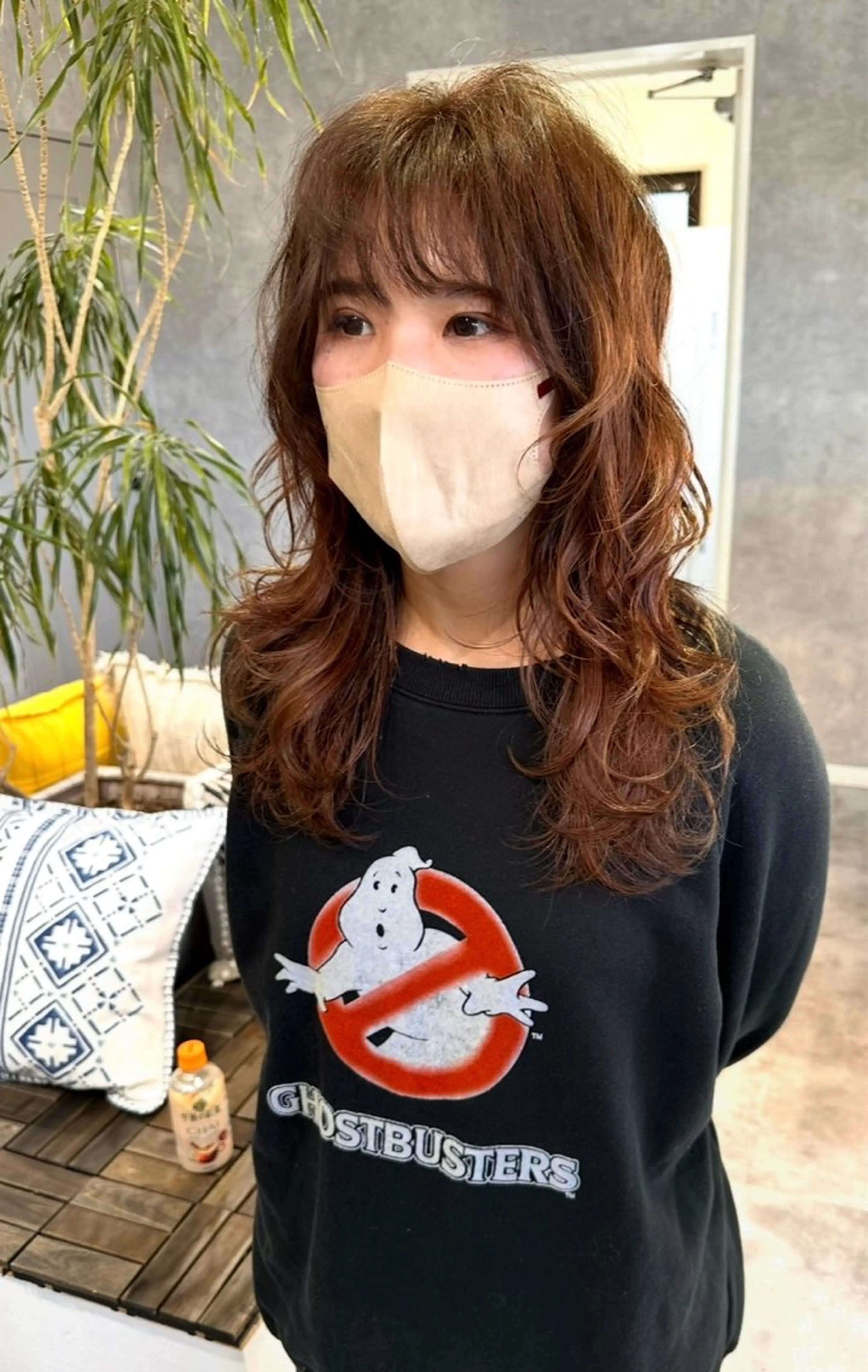 セミロング カラー 髪質改善 レイヤーカット カット ヘアカラー 海外ヘアー 山村拓士のヘアスタイル