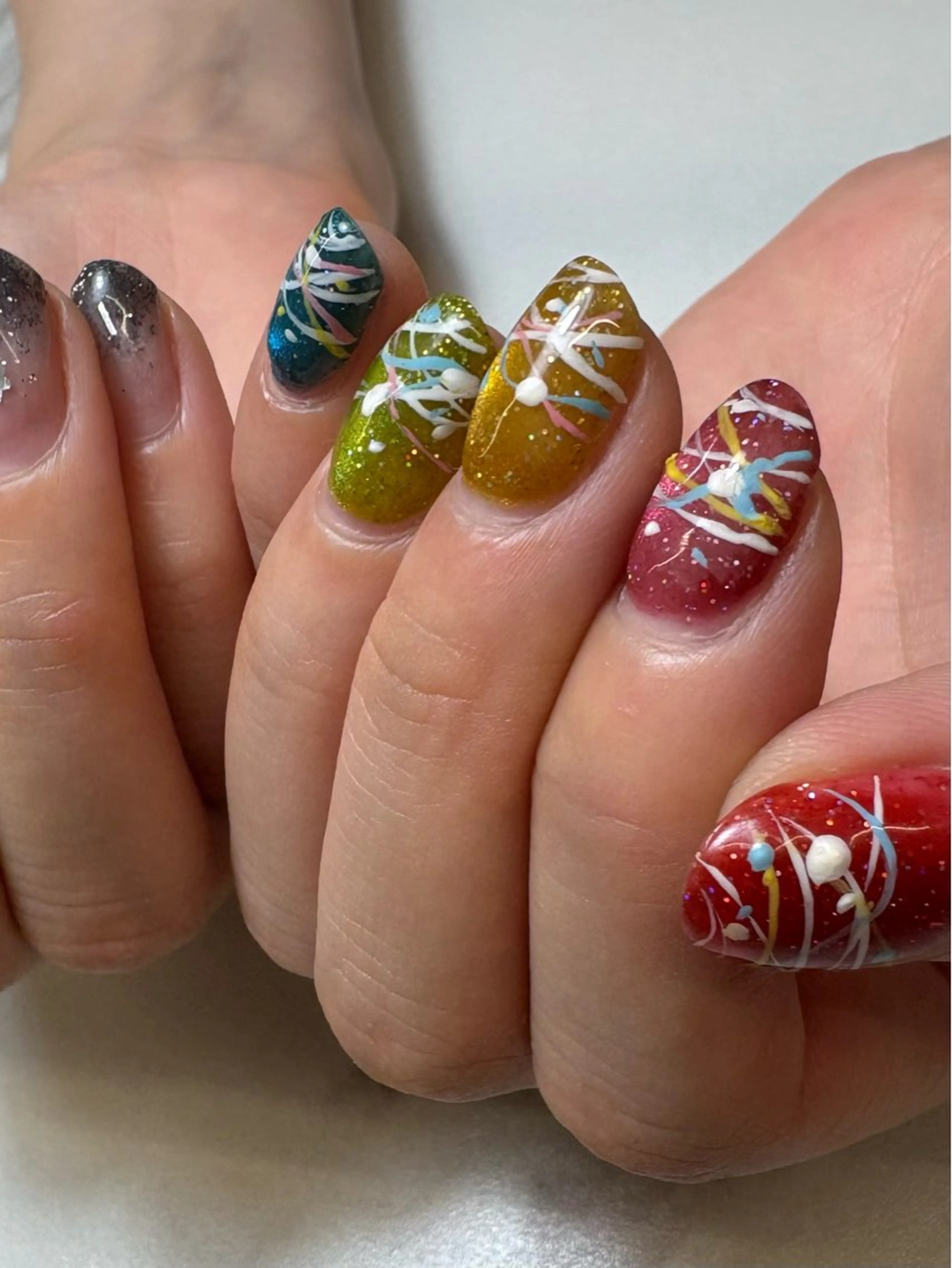 ネイル ヨーヨーネイル Nail Share Salon Mariris所属・あべ なぎさのネイルデザイン