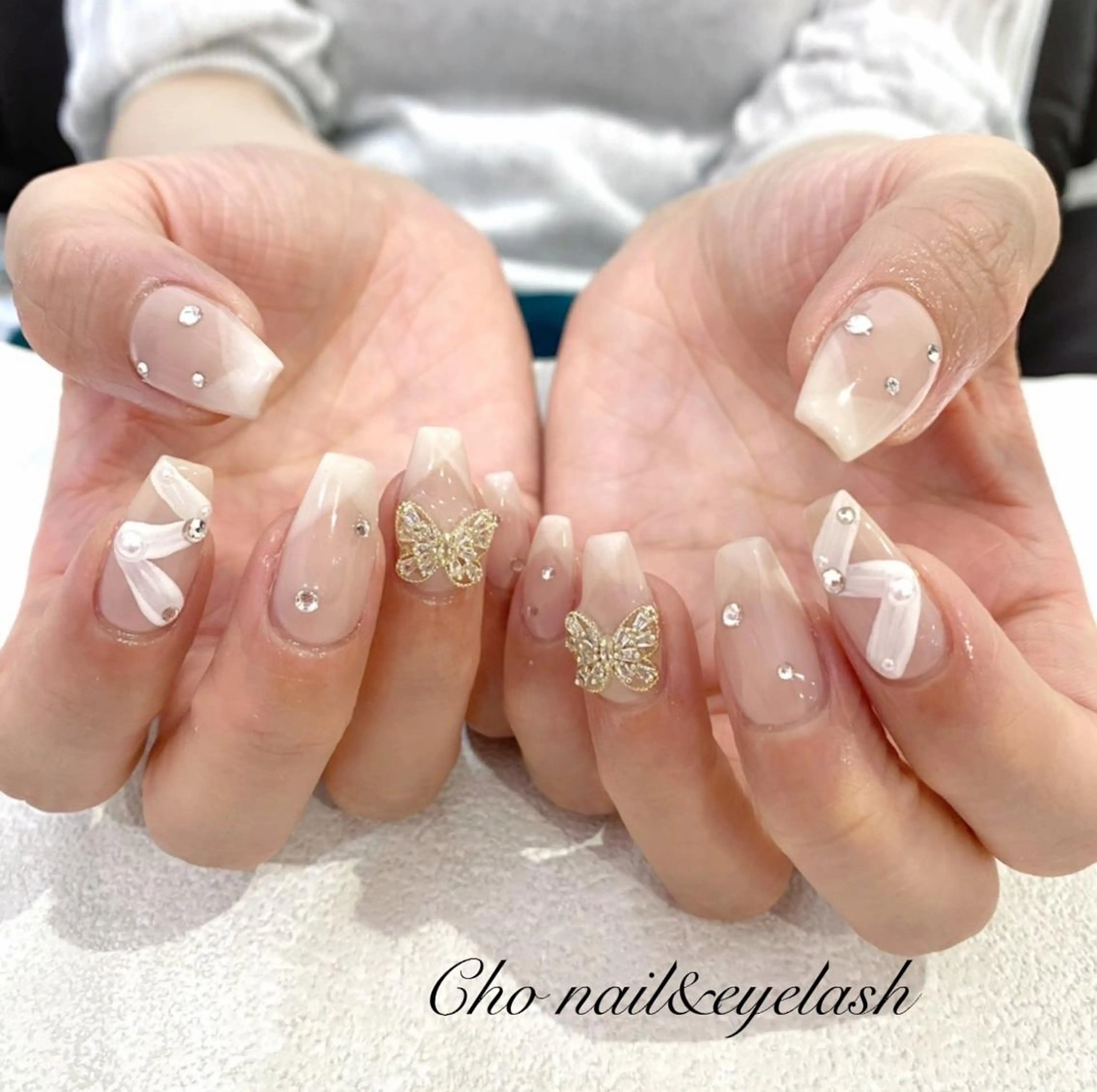 セミロング ネイル ハンドネイル cho nailのネイルデザイン