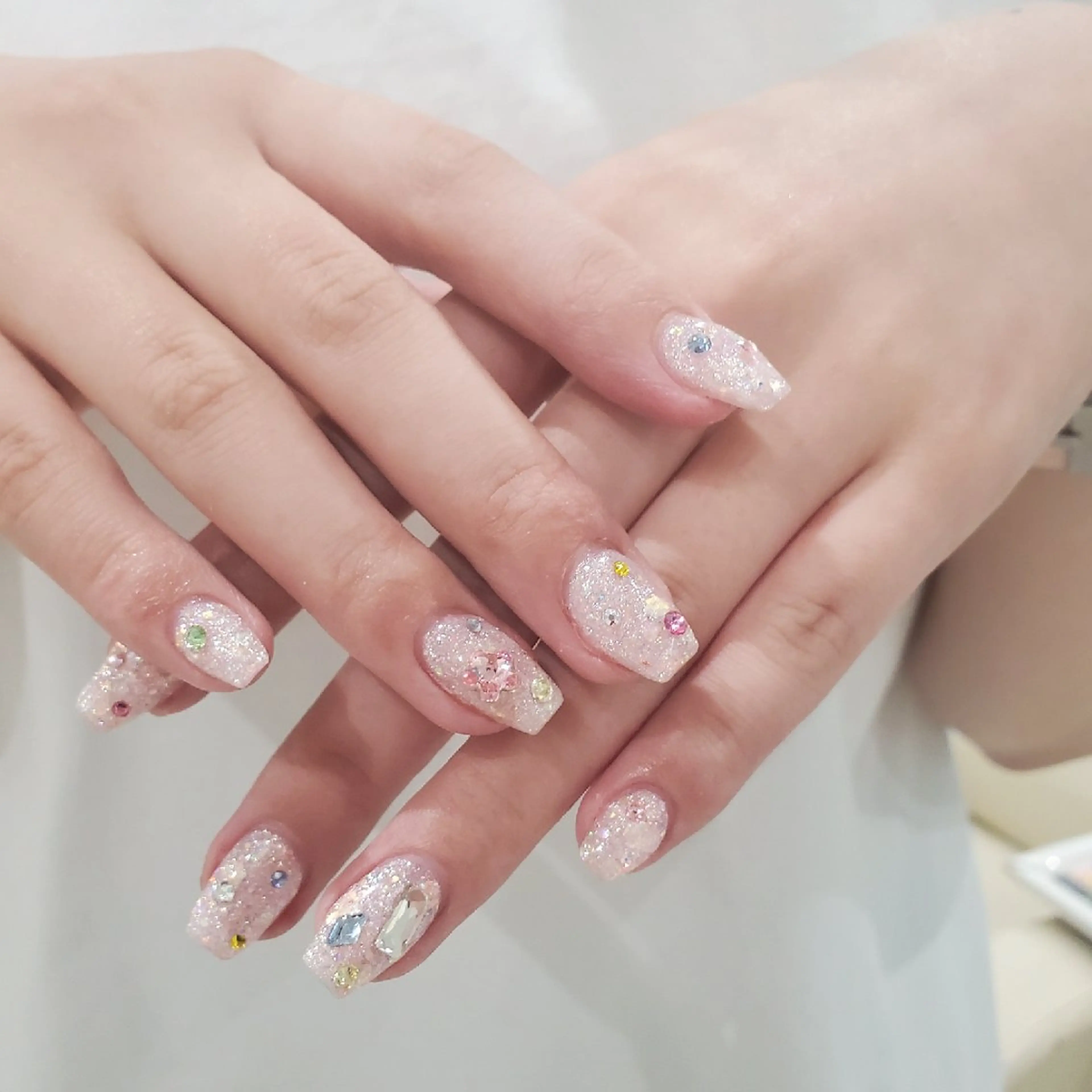 ネイル キラキラネイル ハンドネイル bianca 堀なぎさのネイルデザイン