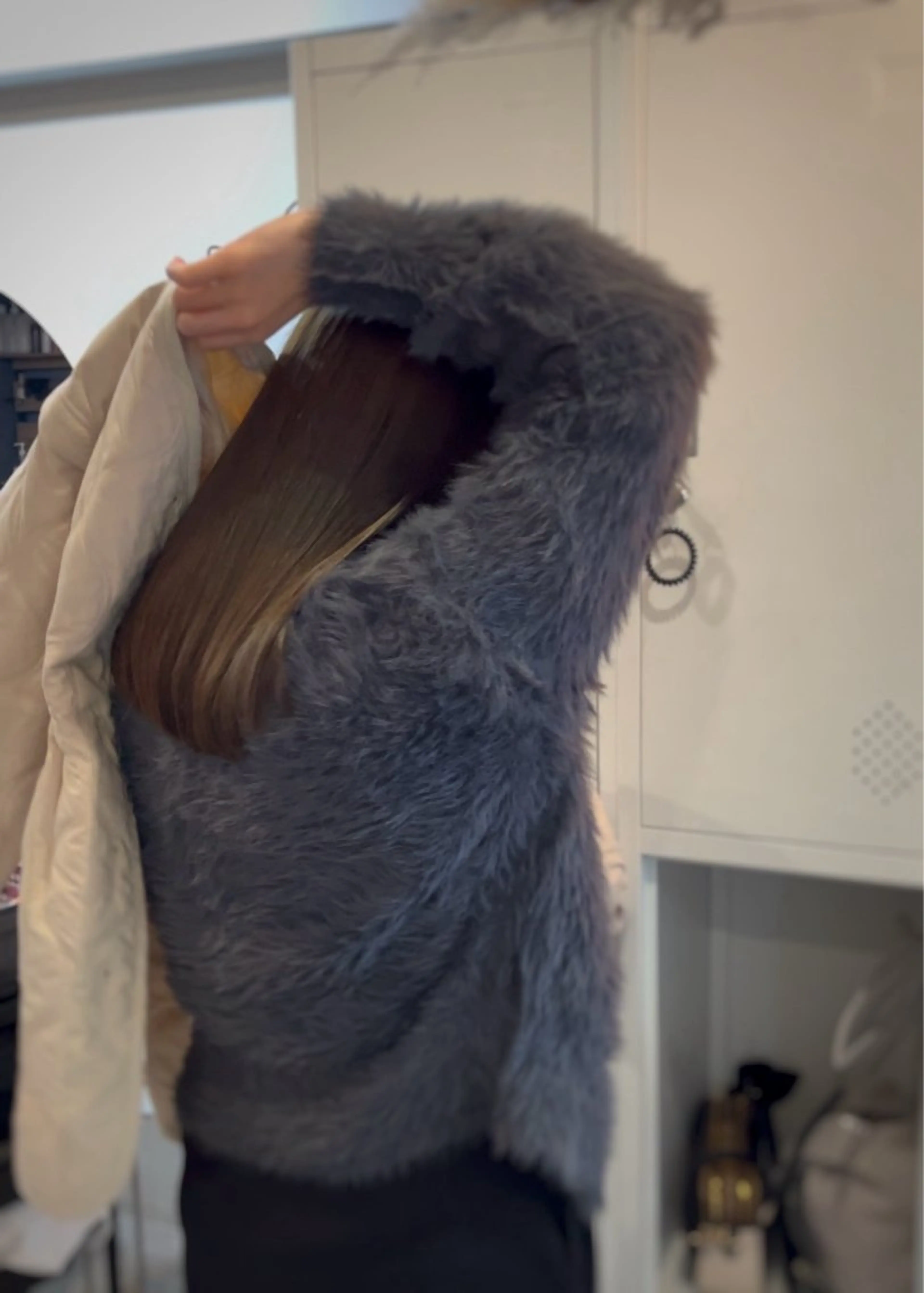 セミロング カラー カット ヘアカラー トリートメント 下石怜子/レイヤー カット/透明感カラーのヘアスタイル
