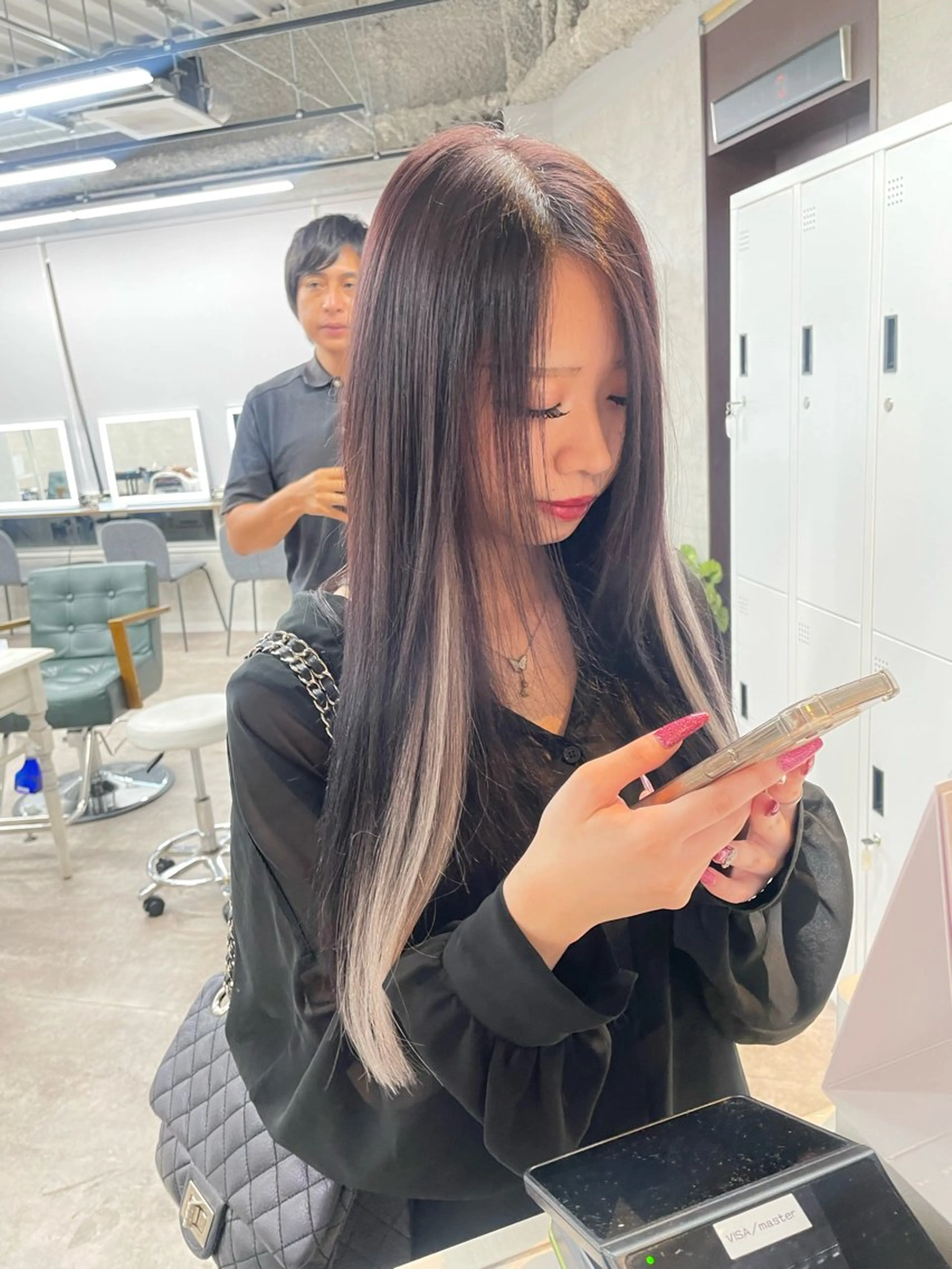 🌈『さりげないワンポイントオシャレ』🌈インナーカラー+カラー🦄の写真