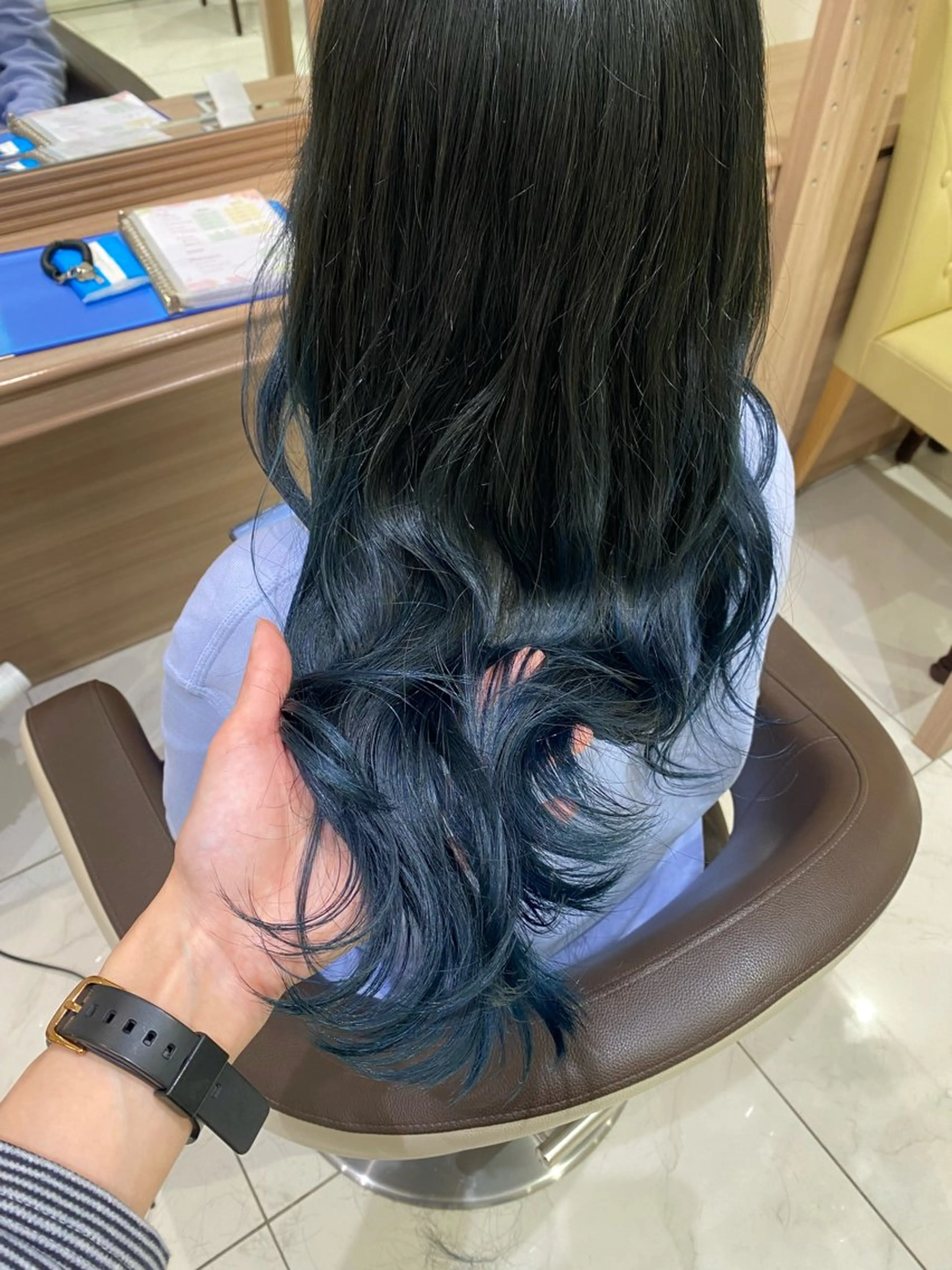 ロング カラー ヘアアレンジ グラデーションカラー 奥村 美郁子のヘアスタイル