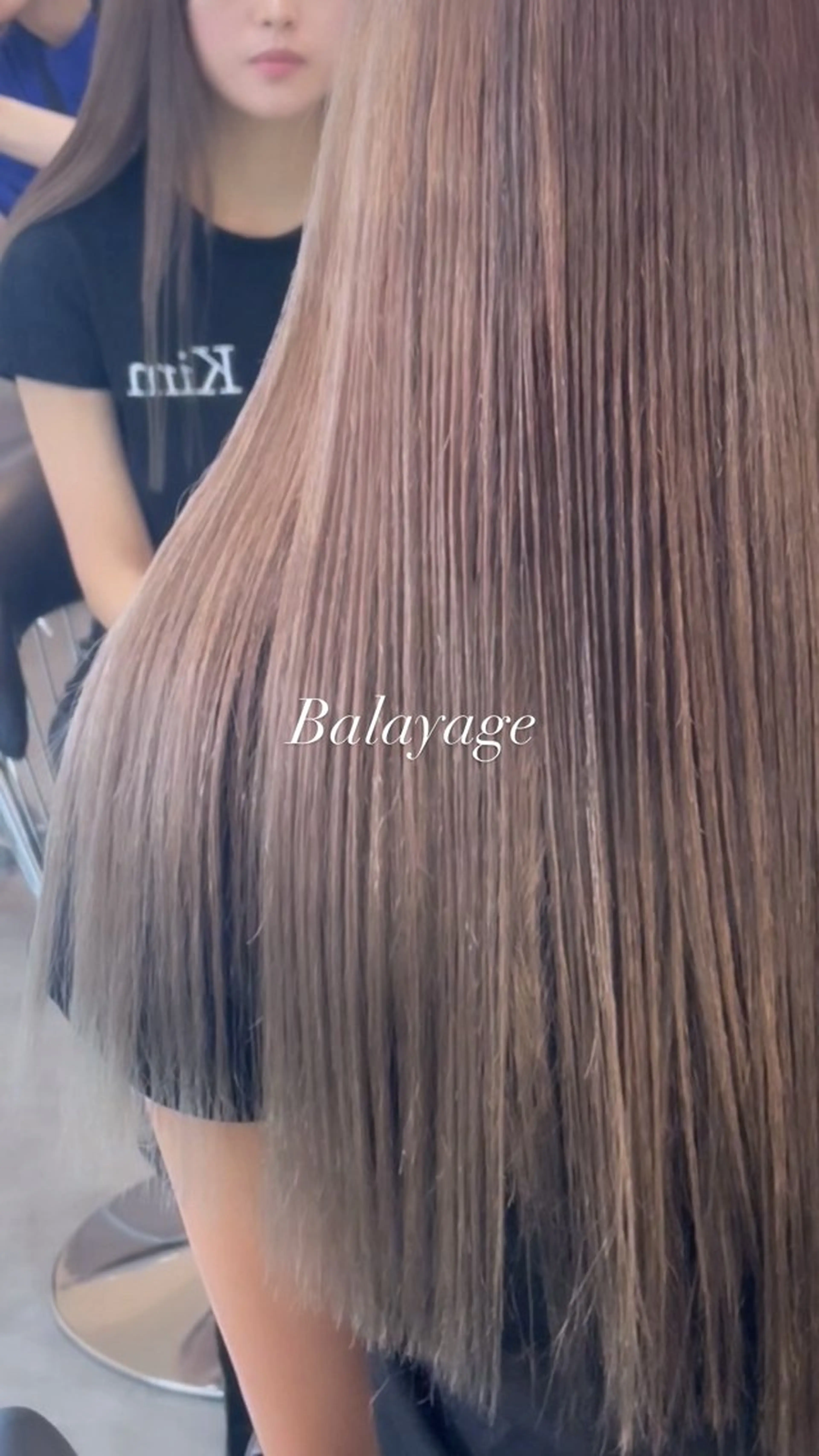 ロング カラー バレイヤージュ レイヤーカット miyuki arare hairのヘアスタイル