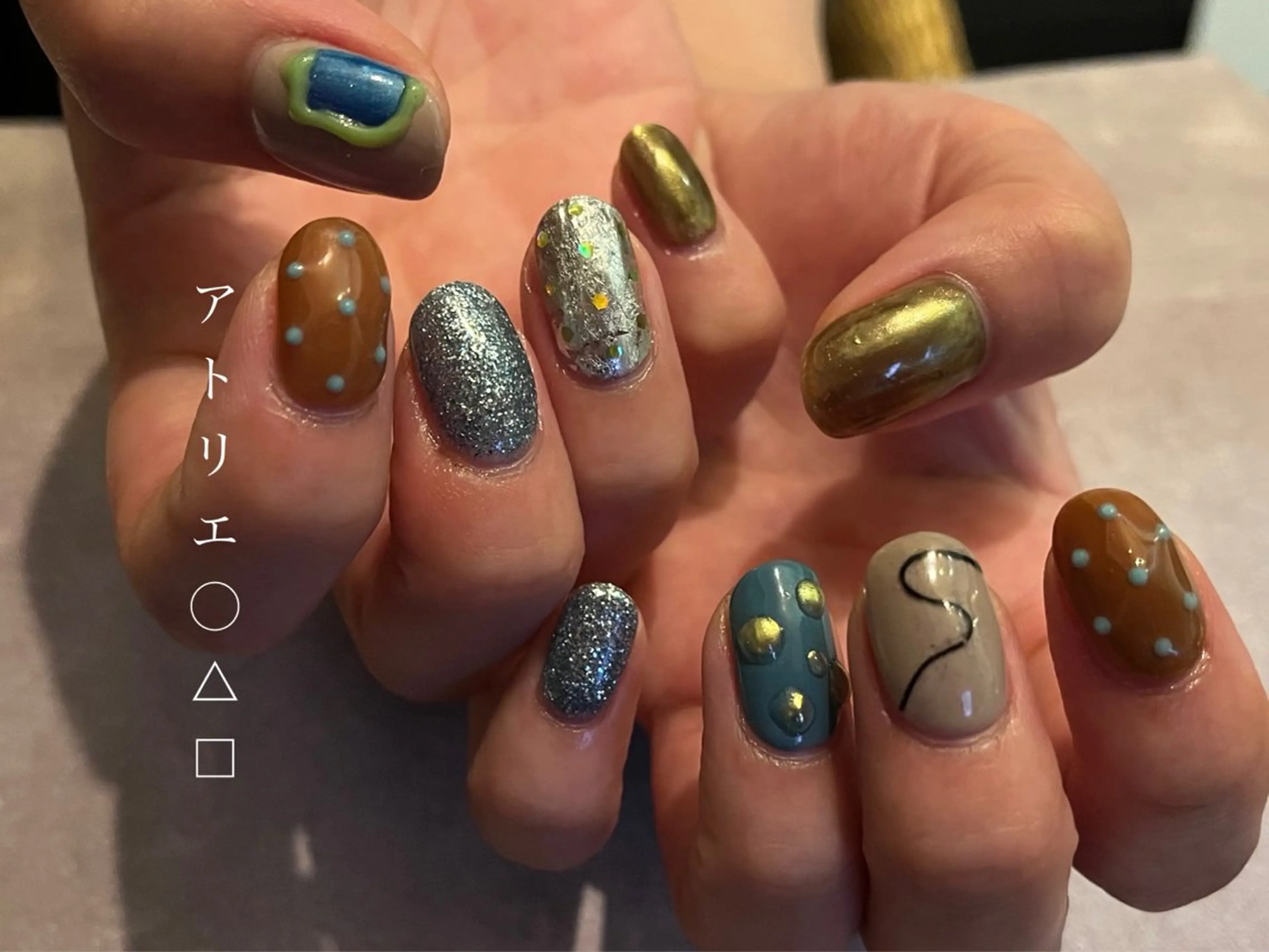 ネイル ハンドネイル アトリエ ○△□のネイルデザイン