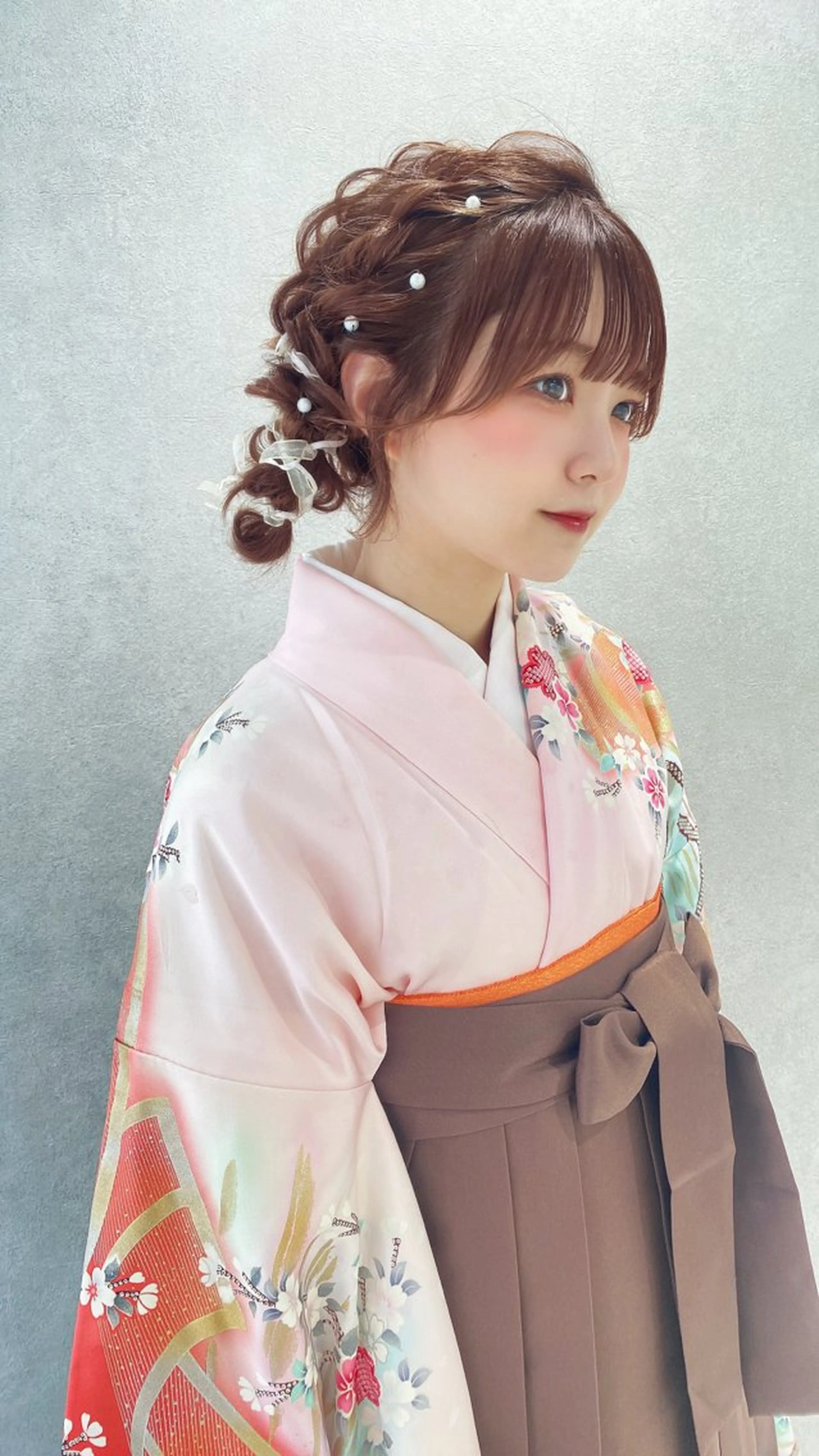 ヘアアレンジ 卒業式のヘアスタイル 🫧ブリーチなし 透明感カラーゆん🫧のヘアスタイル