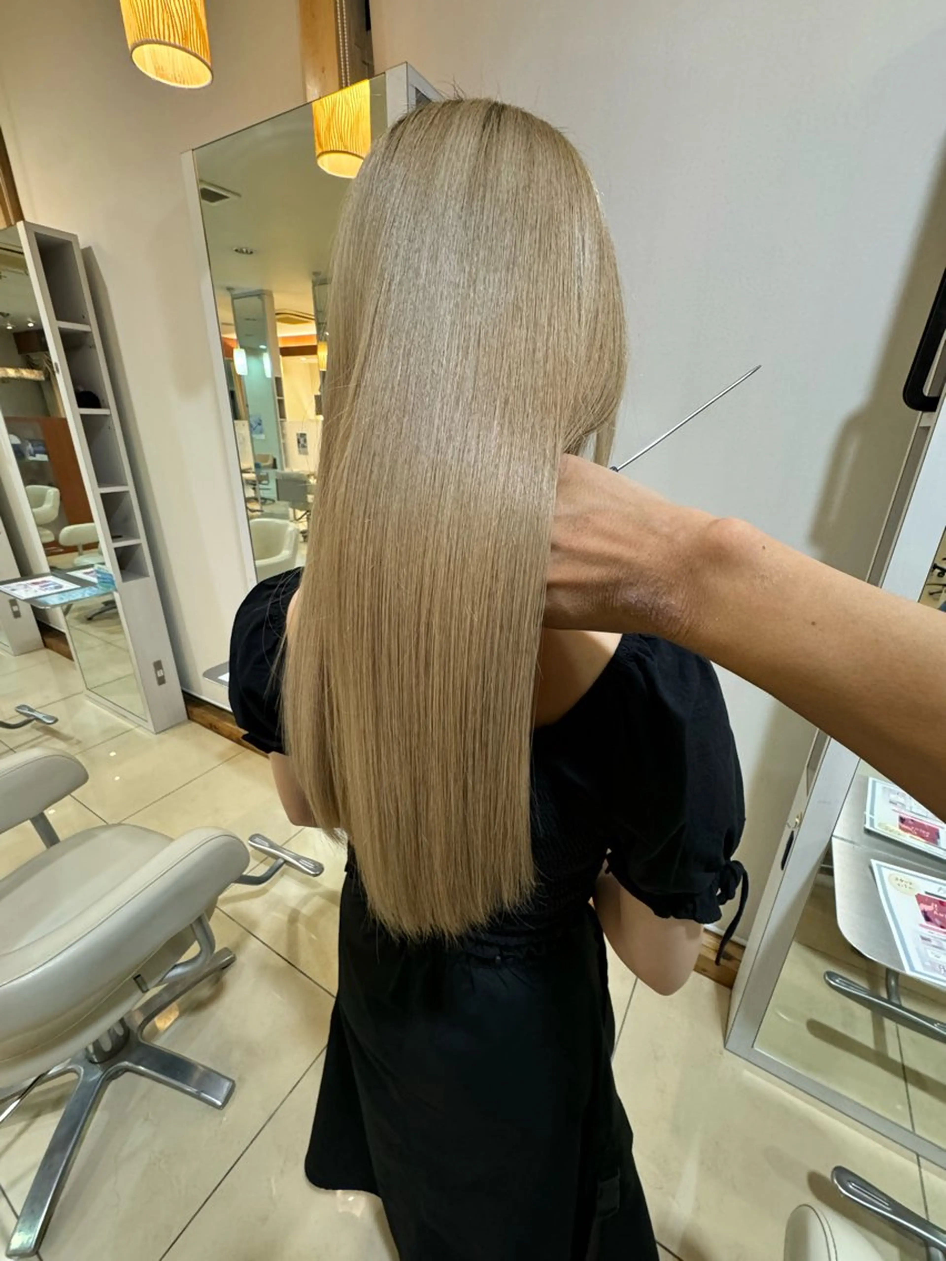 ロング 縮毛矯正 🎈カラーエステ 🎈通事  啓人のヘアスタイル
