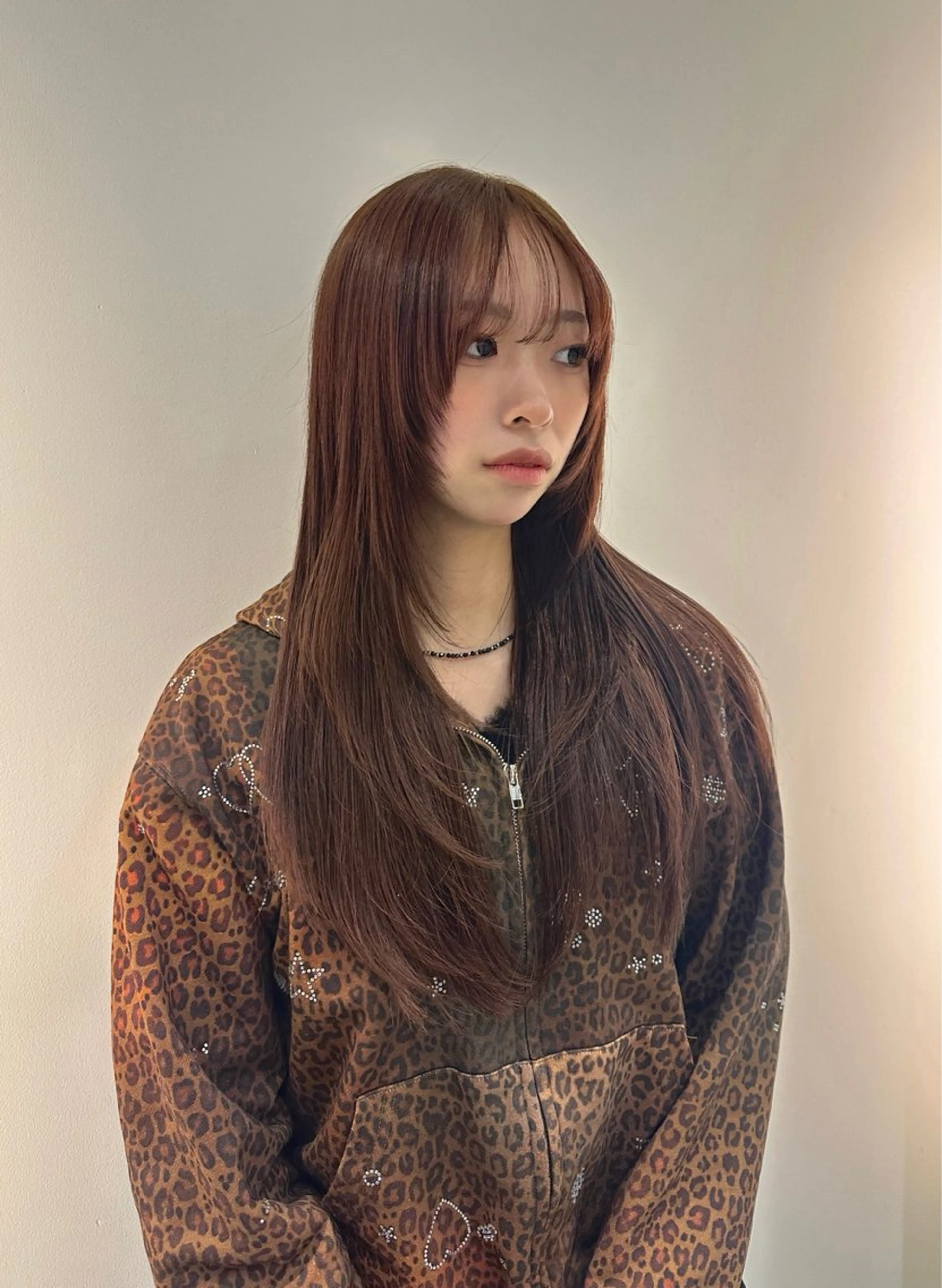 ロング カラー カット 松本 雪愛のヘアスタイル
