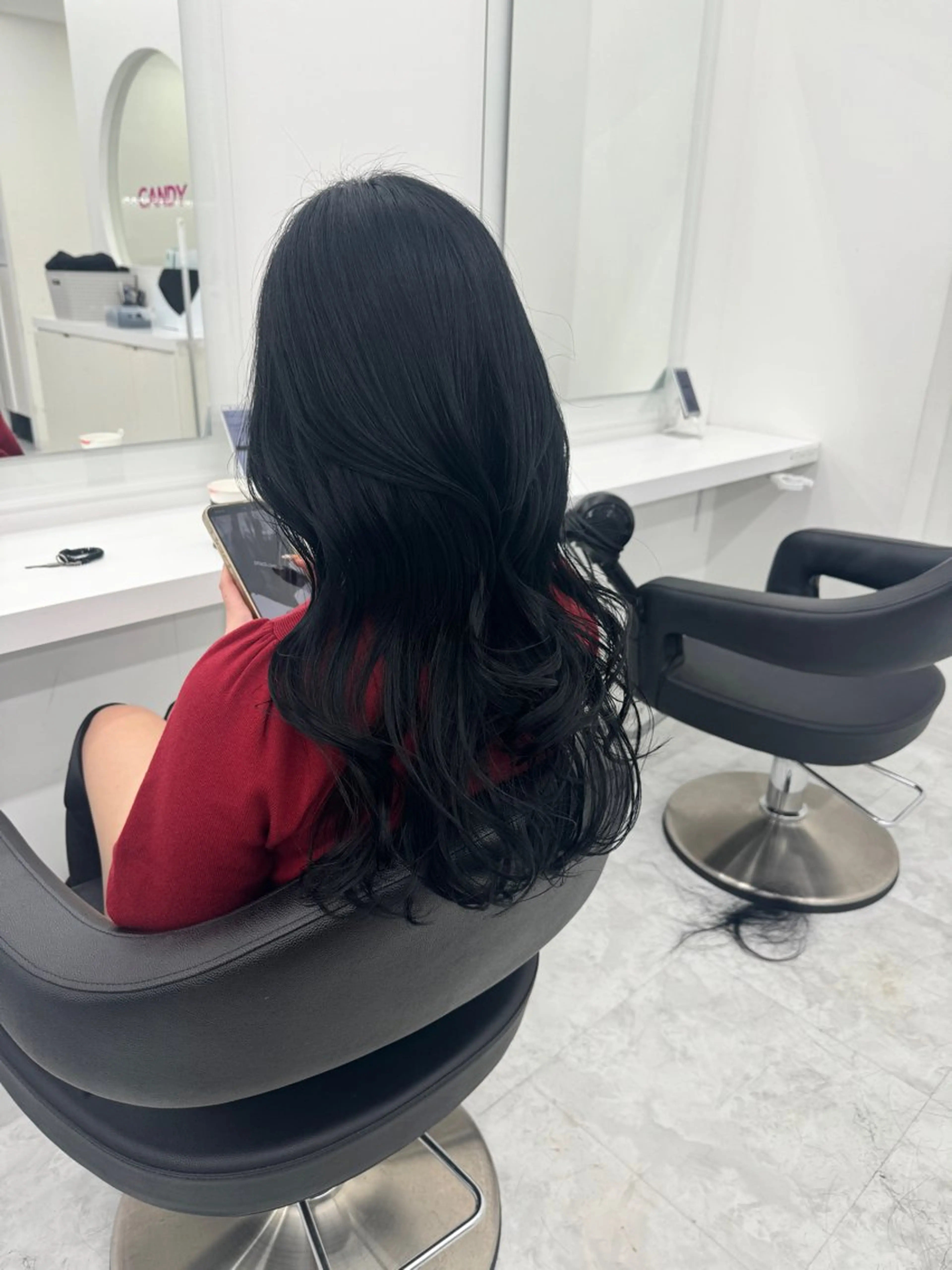 ロング カラー カット ヘアカラー トリートメント ヘッドスパ ヘアセット 💖透明感カラー＆暗 髪専門💖Akariのヘアスタイル