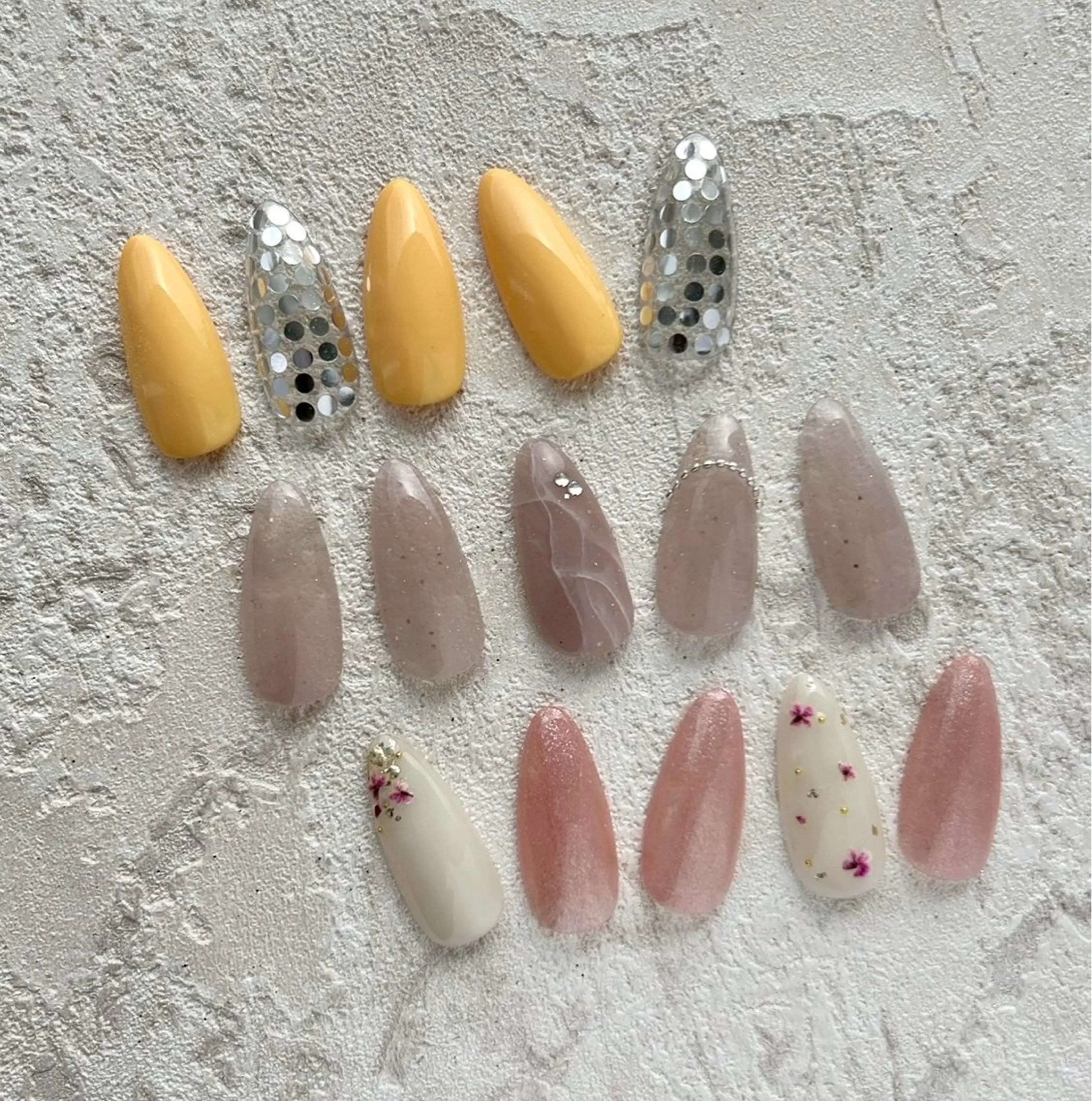 ネイル シンプルネイル 春ネイル Bonheur ＊AIRIのネイルデザイン