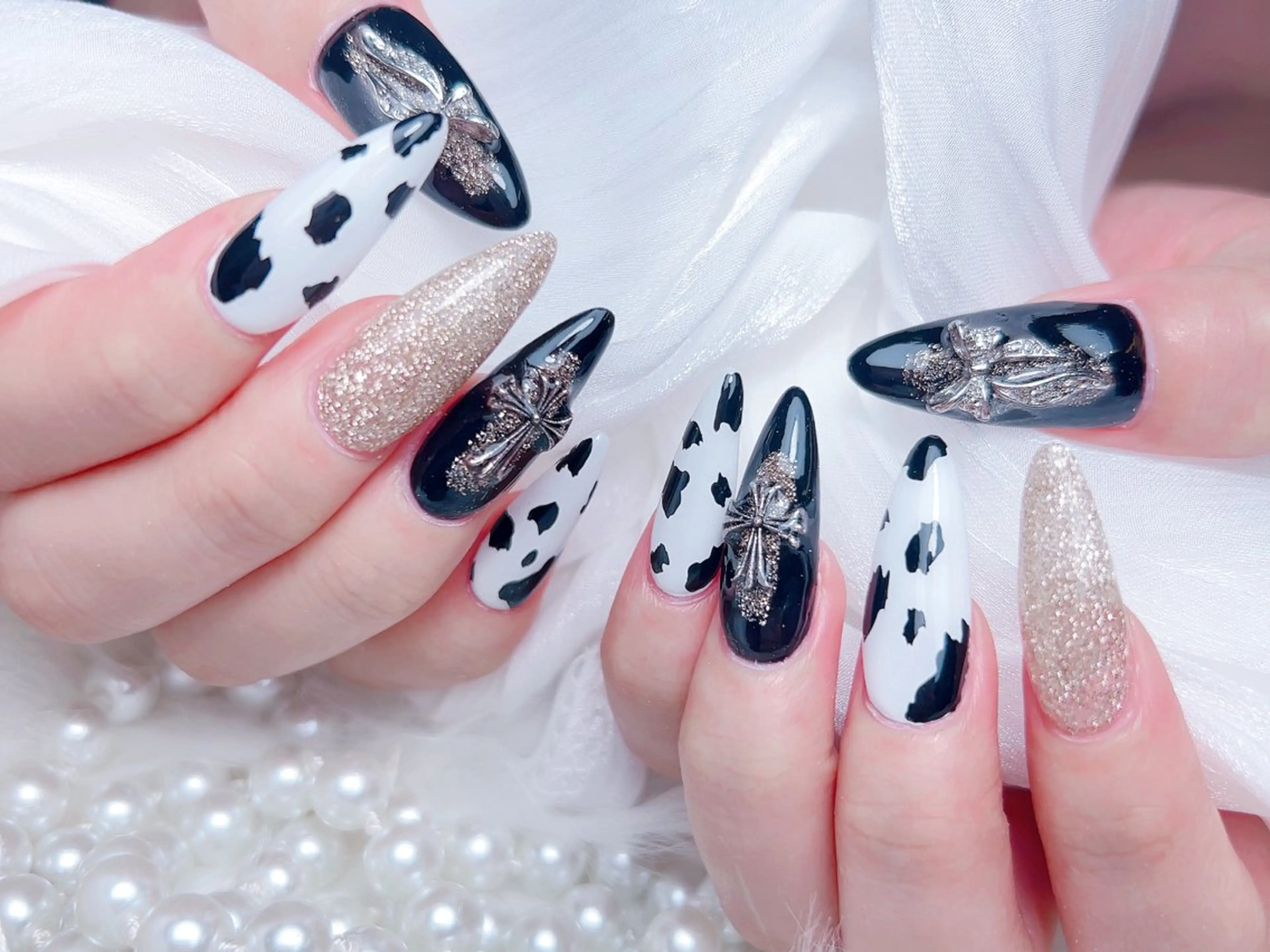 ネイル ハンドネイル M🌷nail 長さだし専門店のネイルデザイン