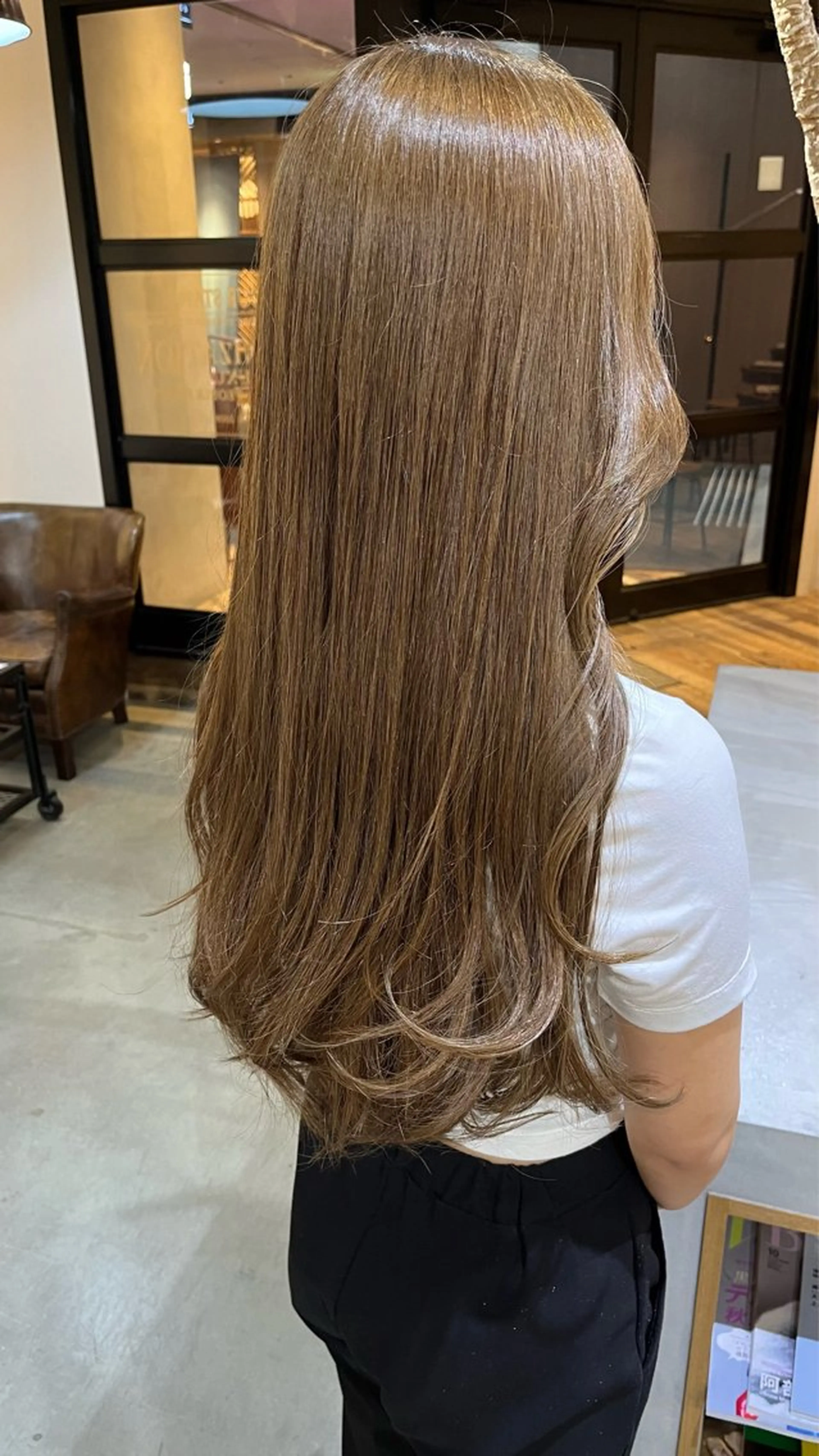 ロング カット ヘアカラー トリートメント Lolonois梅田 /Okazaki:)のヘアスタイル