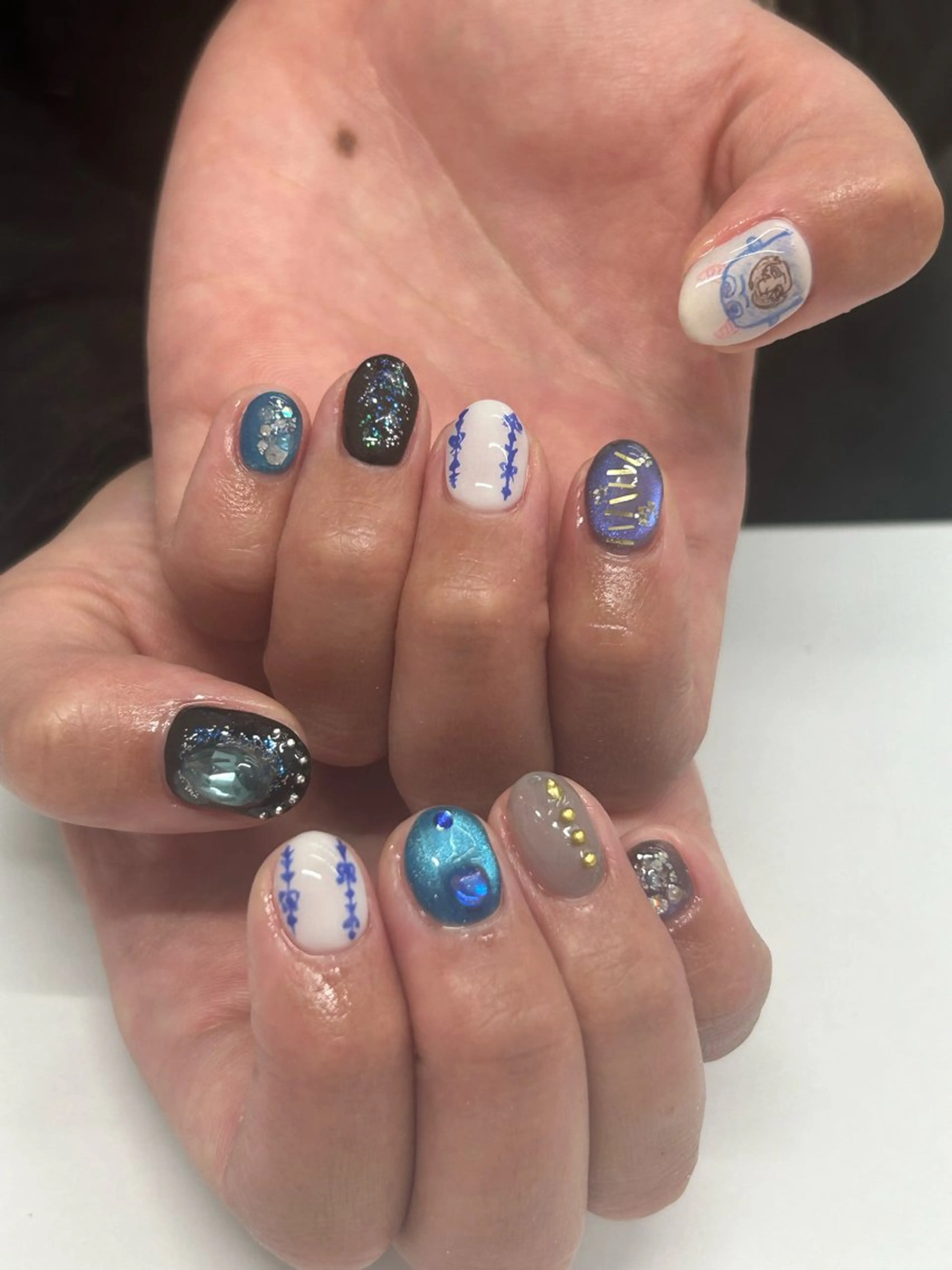 ネイル ハンドネイル プライベートネイルサロンone nail所属・one nail 【カラフル/個性派】のネイルデザイン