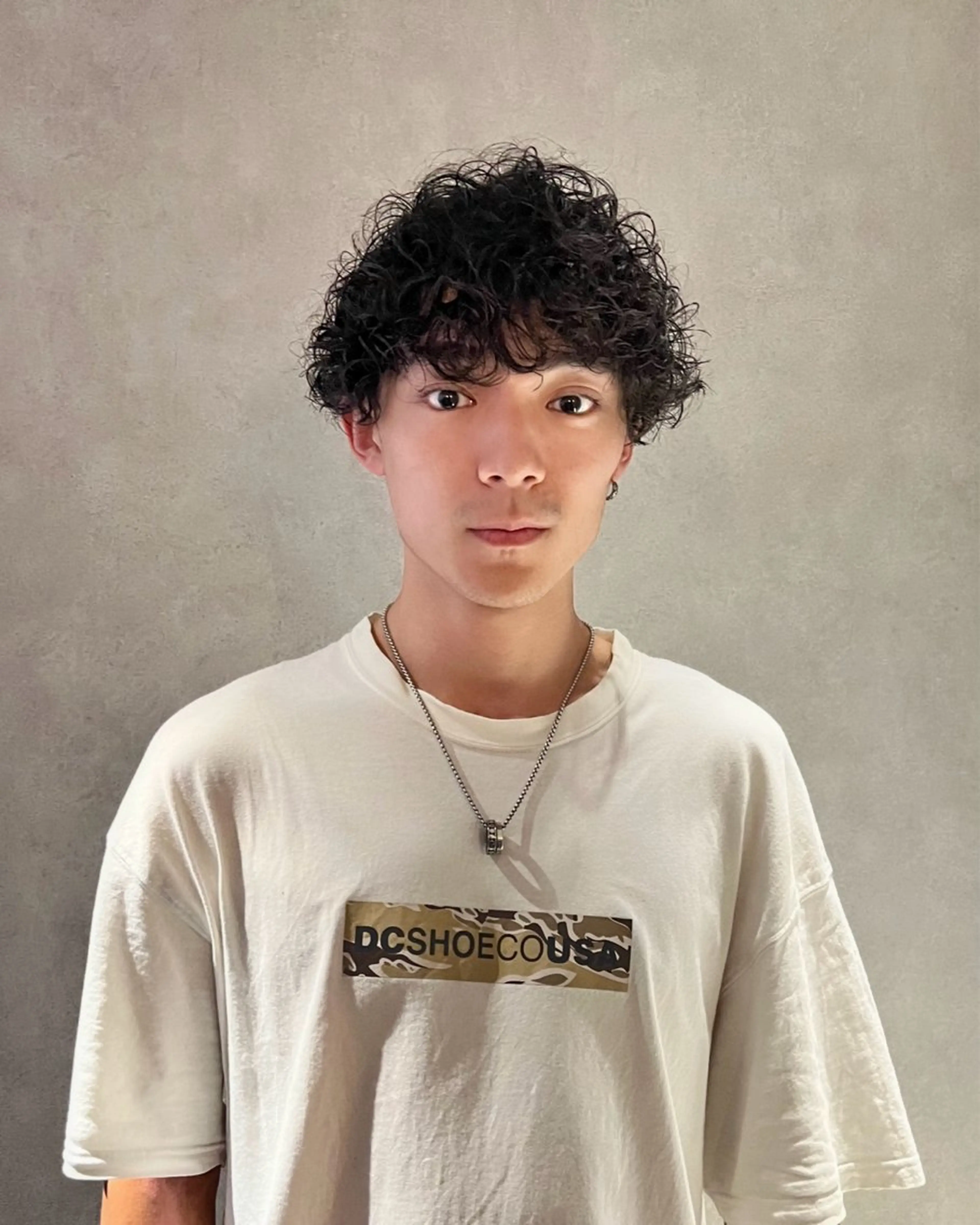 パーマ メンズ マッシュ メンズパーマ メンズショート ツイストスパイラルパーマ 波巻きパーマ カット パーマ Qin shaire salon 原宿verno店所属・【センターパート】 ETO／江藤翼の眉毛・アイブロウイメージ