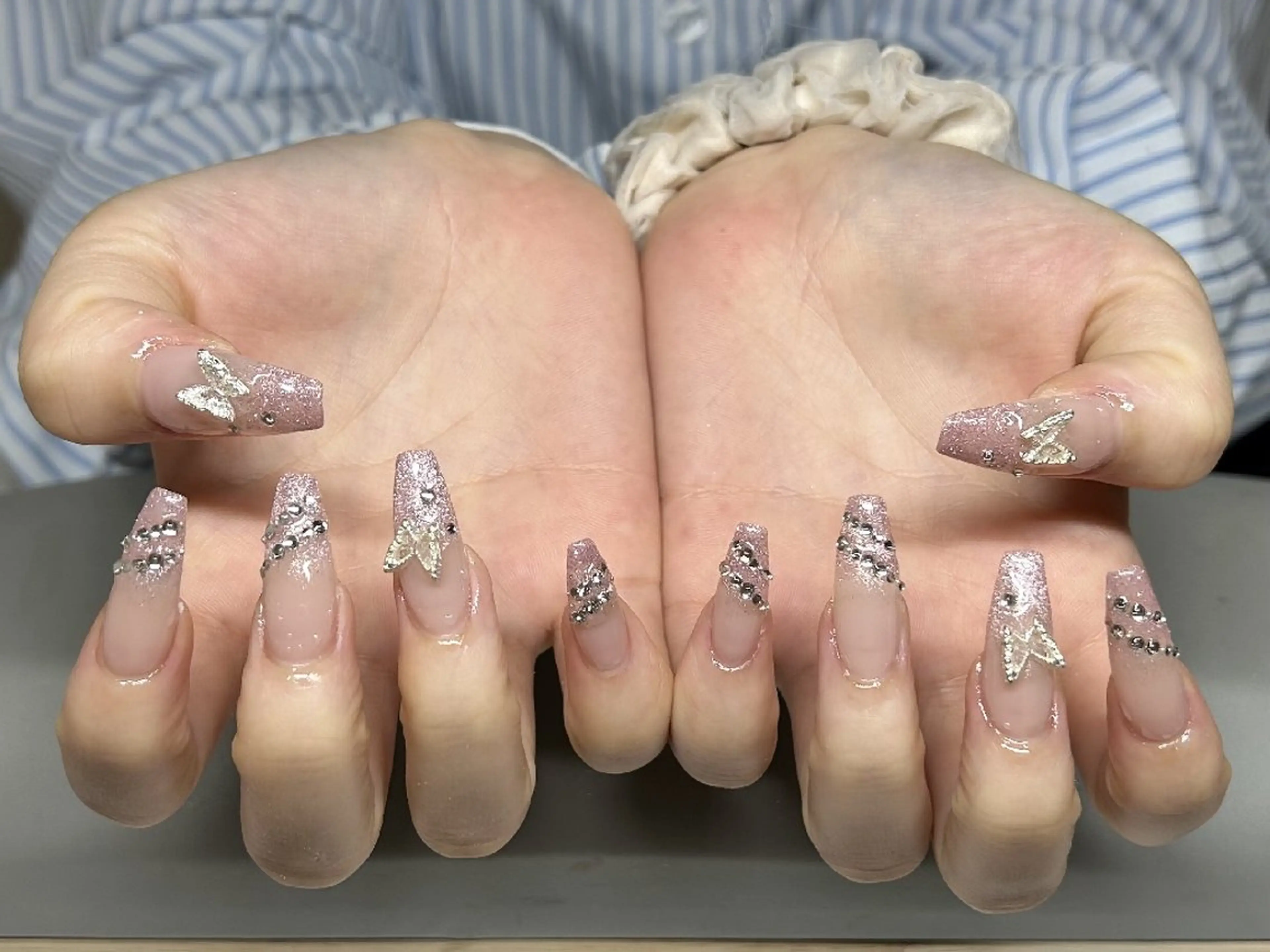 ネイル フットネイル フレンチネイル ジェルネイル ガラスフレンチ 韓国ネイル ハンドネイル ハンドケア The  Nail 新大久保店のその他イメージ