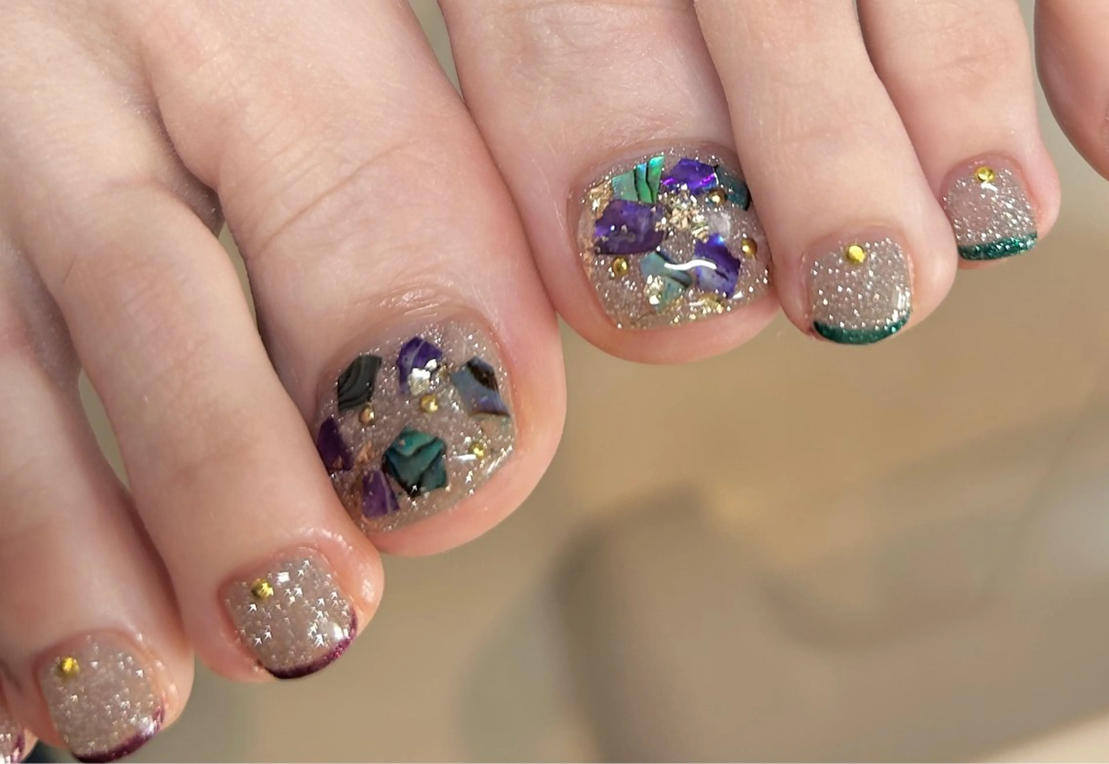 ネイル 長さ出し 持ち込み 春ネイル フットネイル N.style所属・Ｎ. styleのネイルデザイン