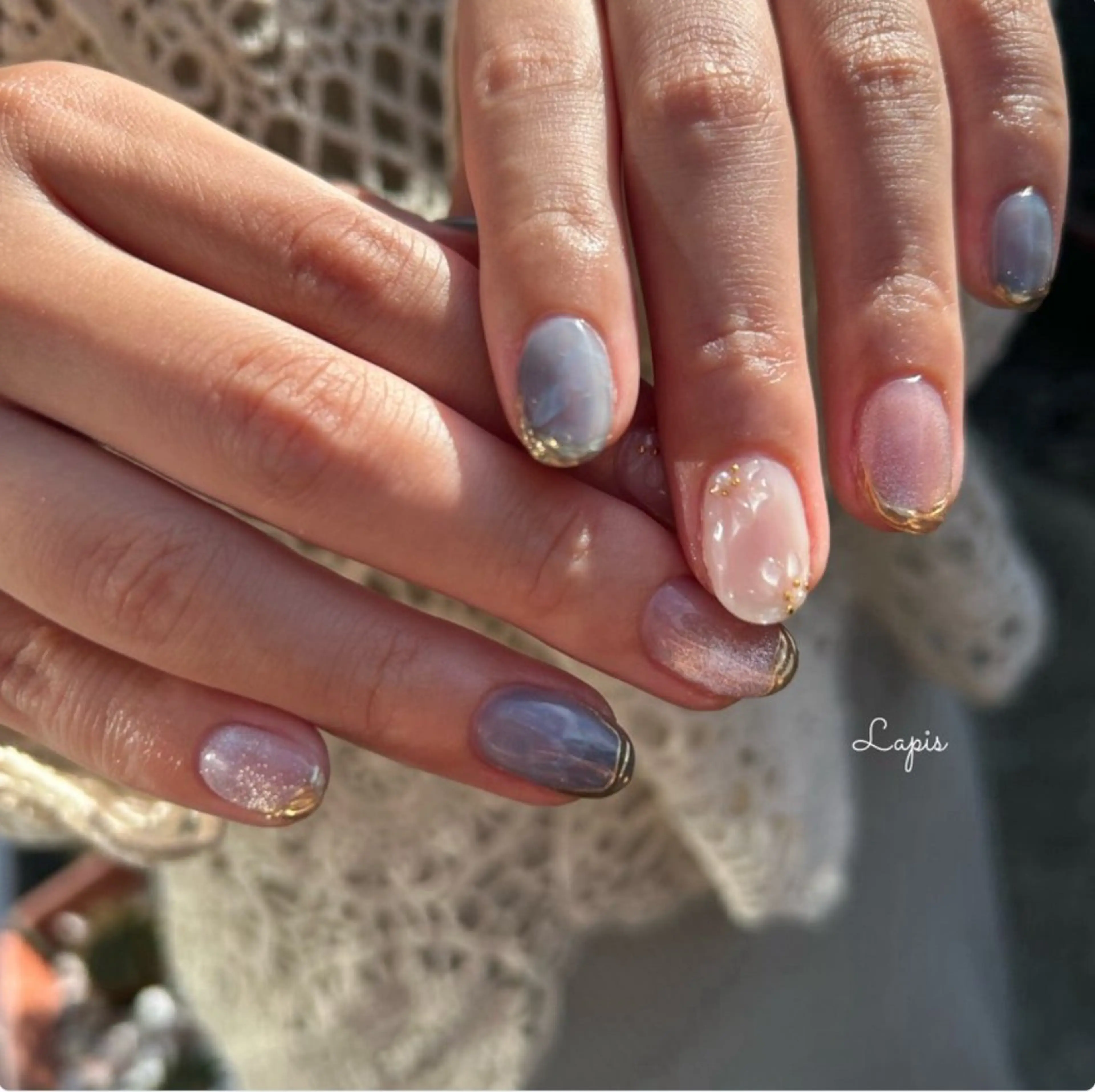 ネイル ハンドネイル Lapis *のネイルデザイン