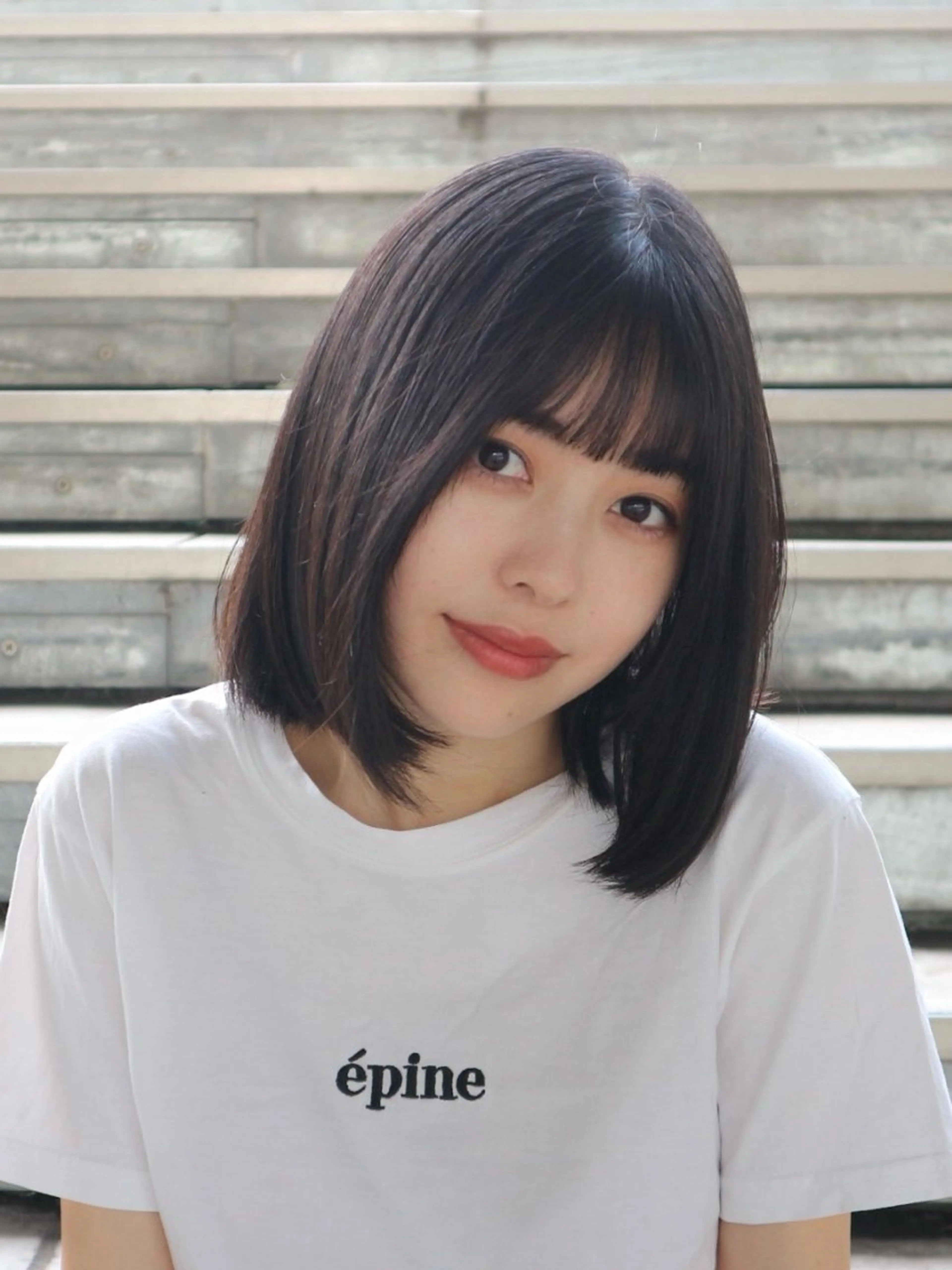 ミディアム ボブ カット 【公式】LUCEY 川越のヘアスタイル