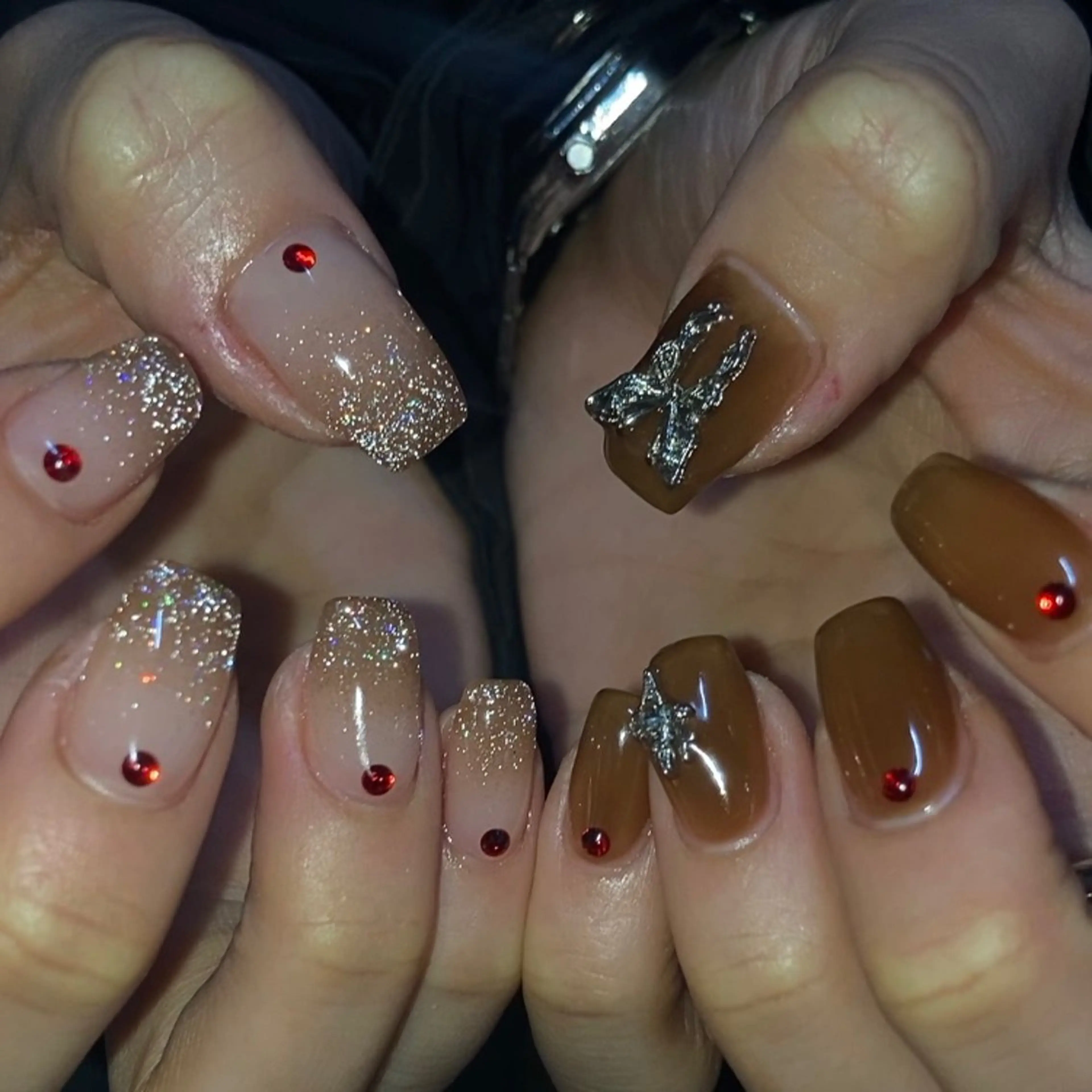 ネイル ハンドネイル フットネイル kana/モード ・グランジ໒꒱のネイルデザイン