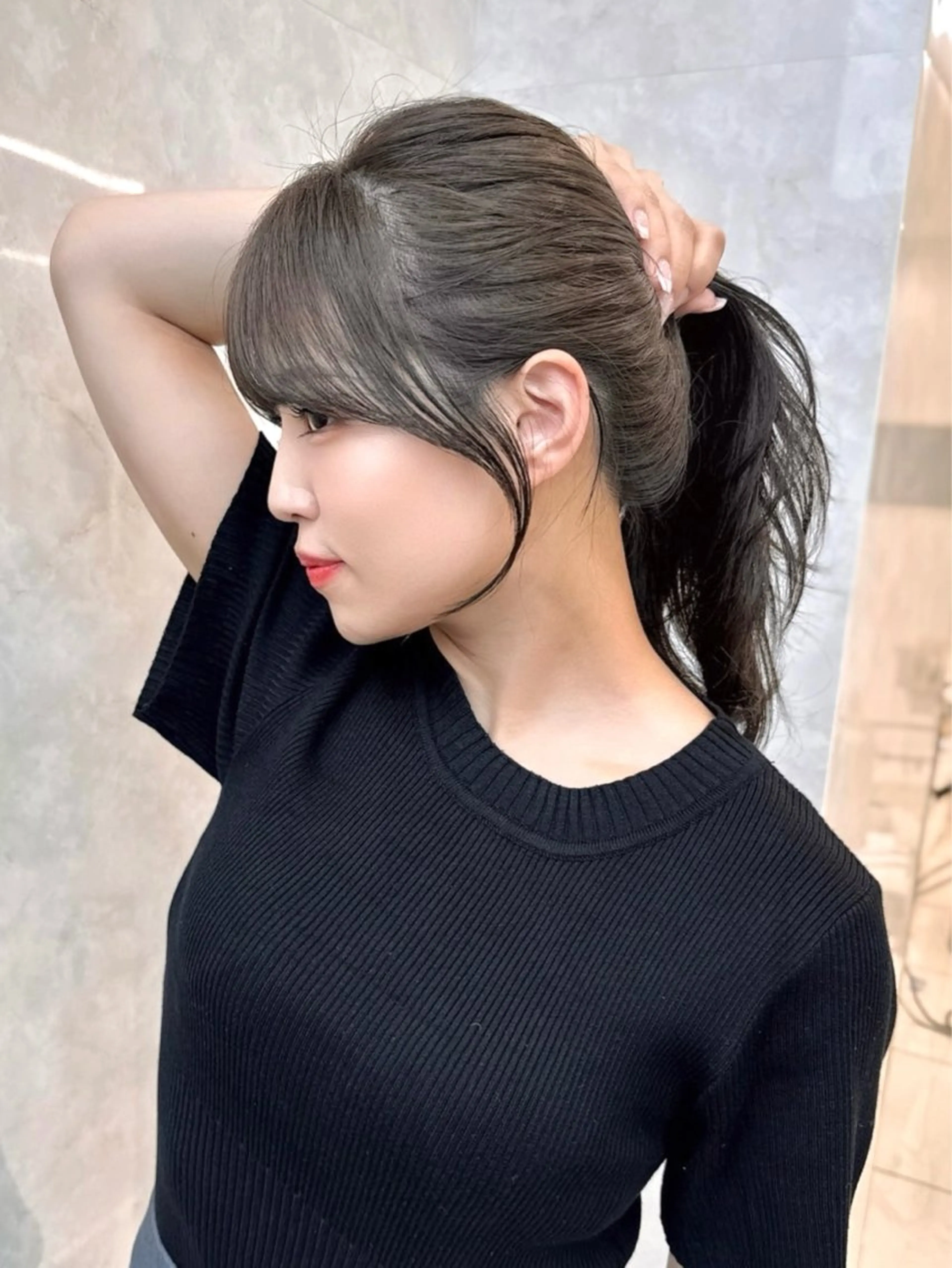 ロング カラー カット ヘアカラー トリートメント MAEUL luna所属・前髪顔周り/レイヤー 韓国/桔川恒のヘアスタイル