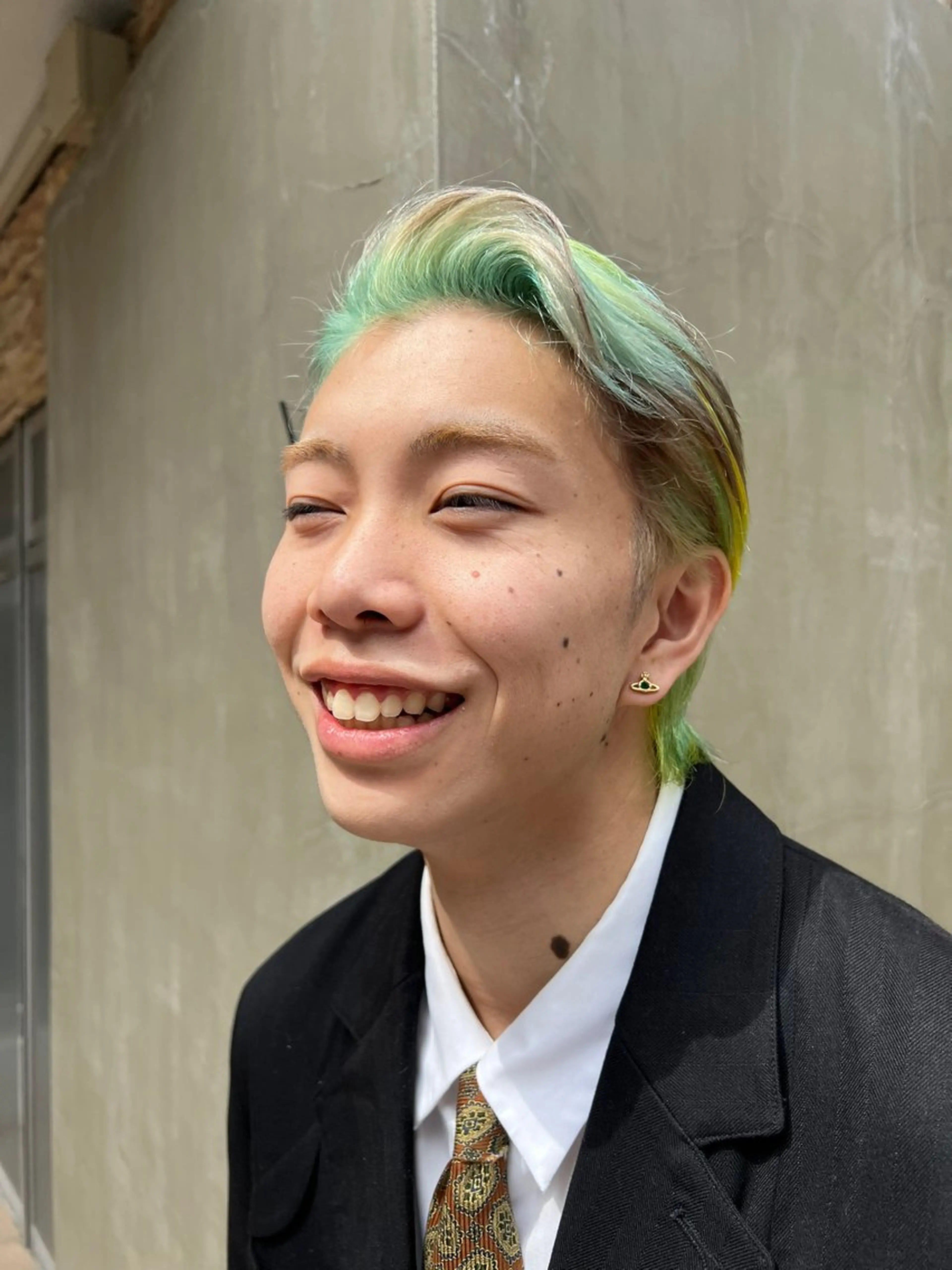 カラー メンズ デザインカラー カット ヘアカラー トリートメント 似合わせカット💙 いぐち しょうた💙のヘアスタイル