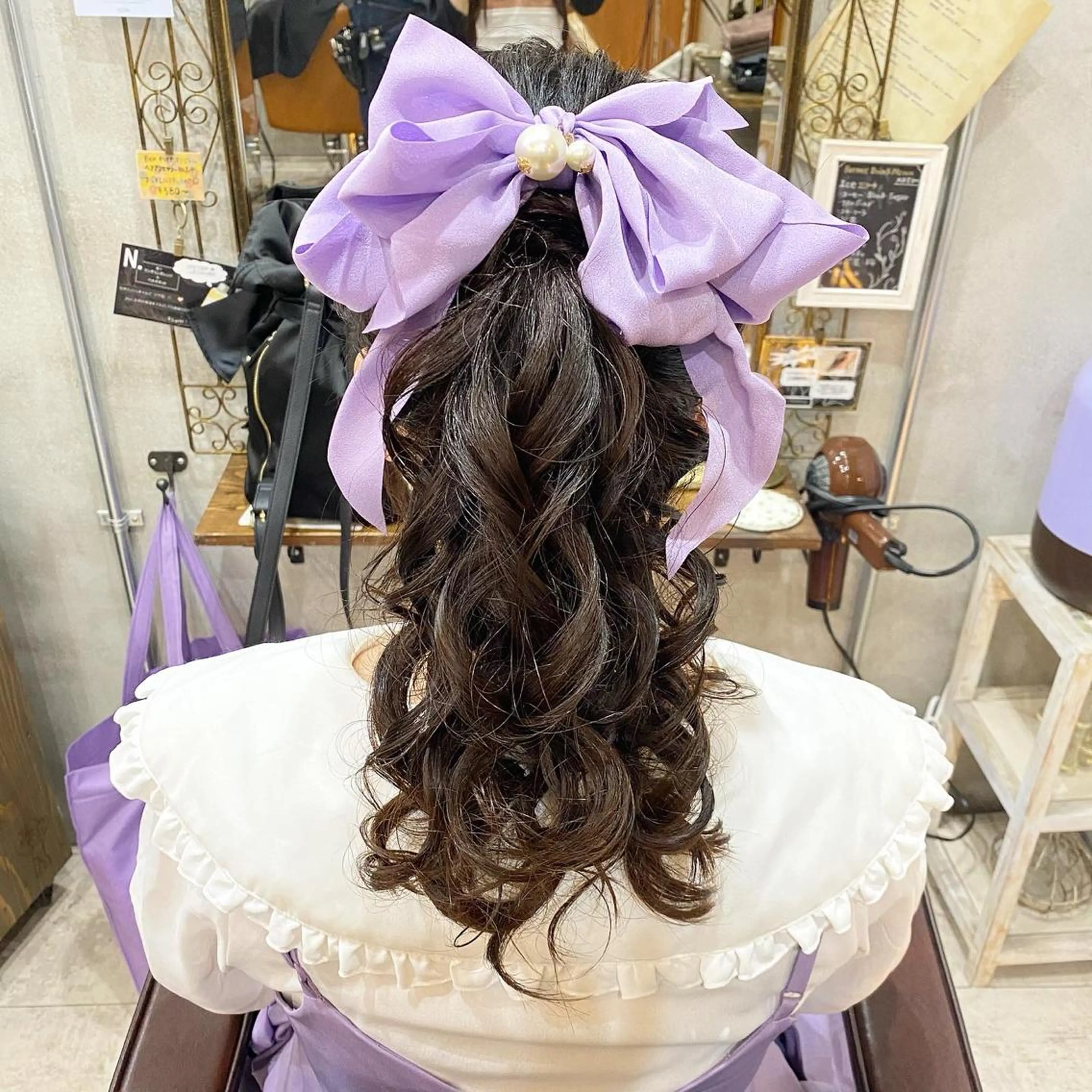 ロング まつパ・ヘアセット ♡Chinami♡のマツエク・マツパデザイン