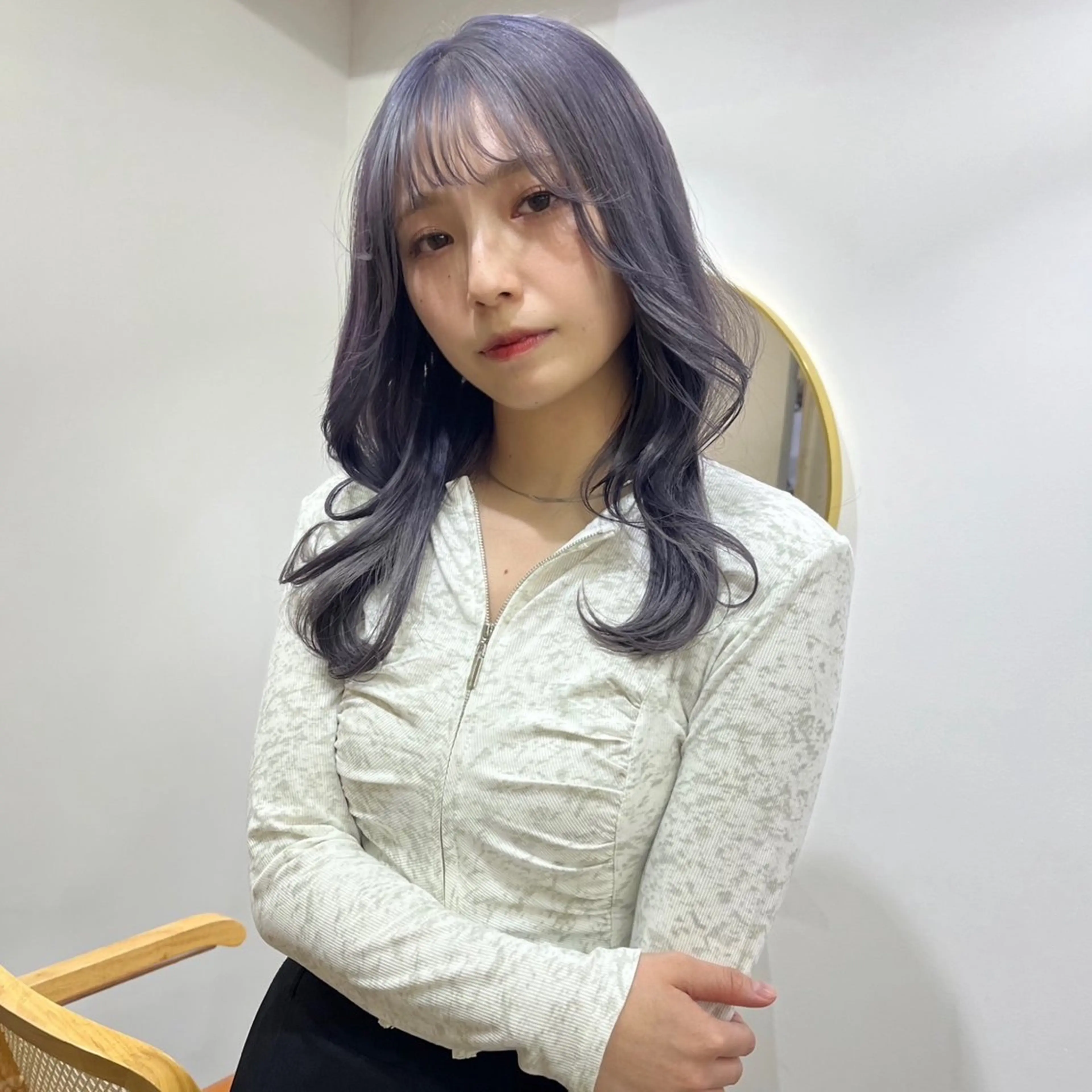 セミロング カラー ハイトーン/心斎橋/ honomiのヘアスタイル