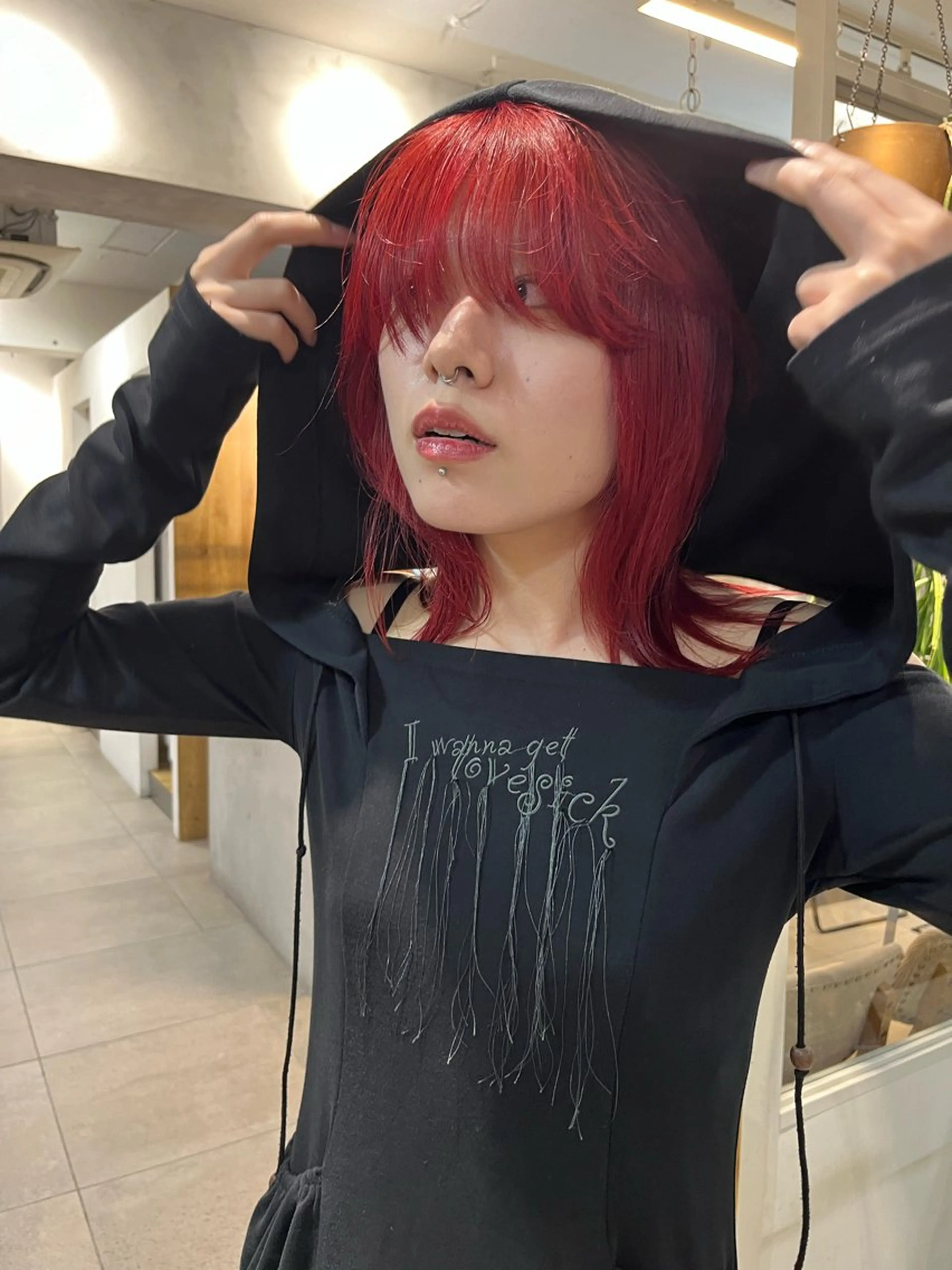 ミディアム カラー ヨシダ トモキのヘアスタイル