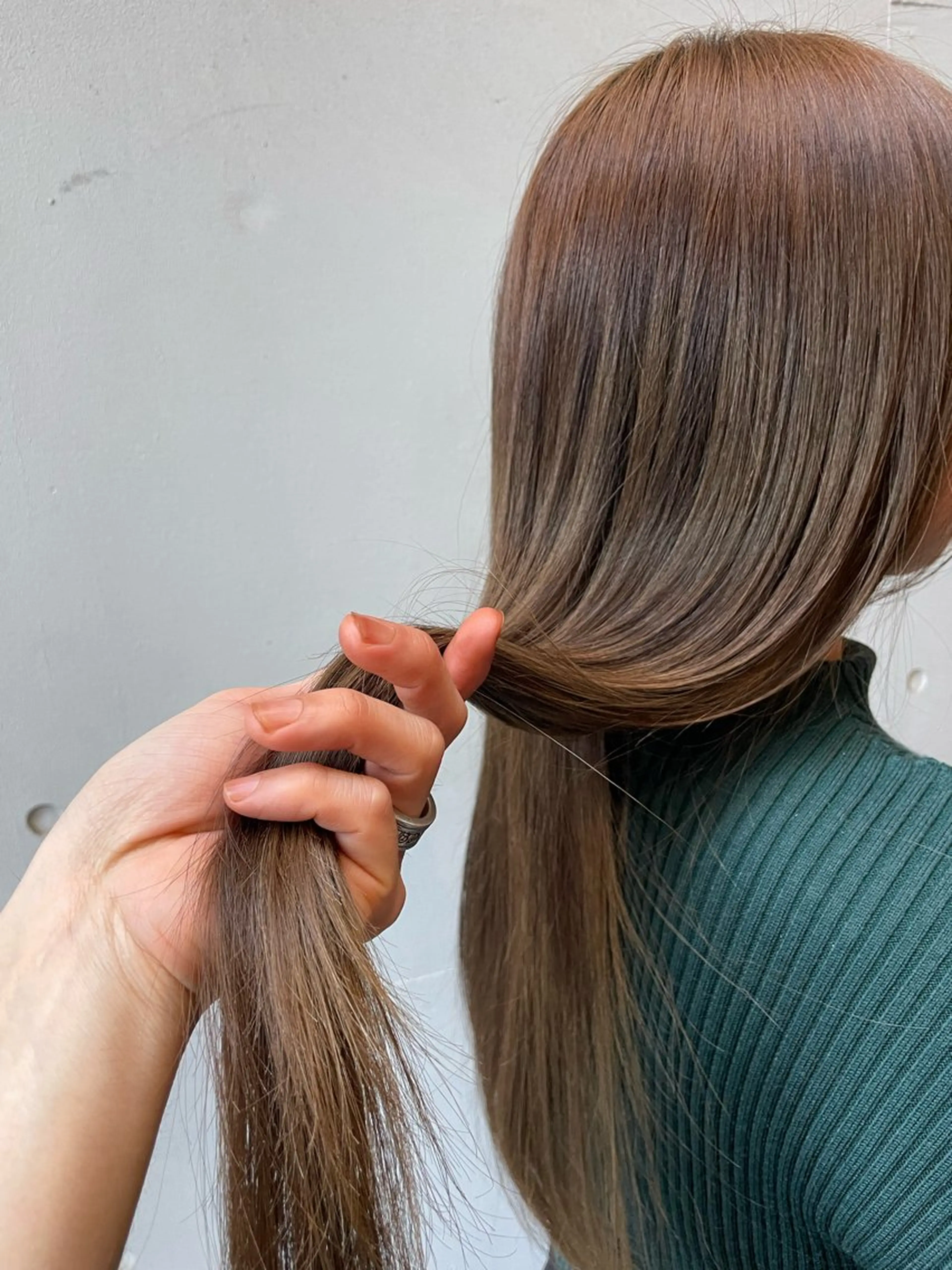 セミロング 髪質改善 トリートメント 酸熱トリートメント Luxe表参道 髪質改善　奈良のヘアスタイル