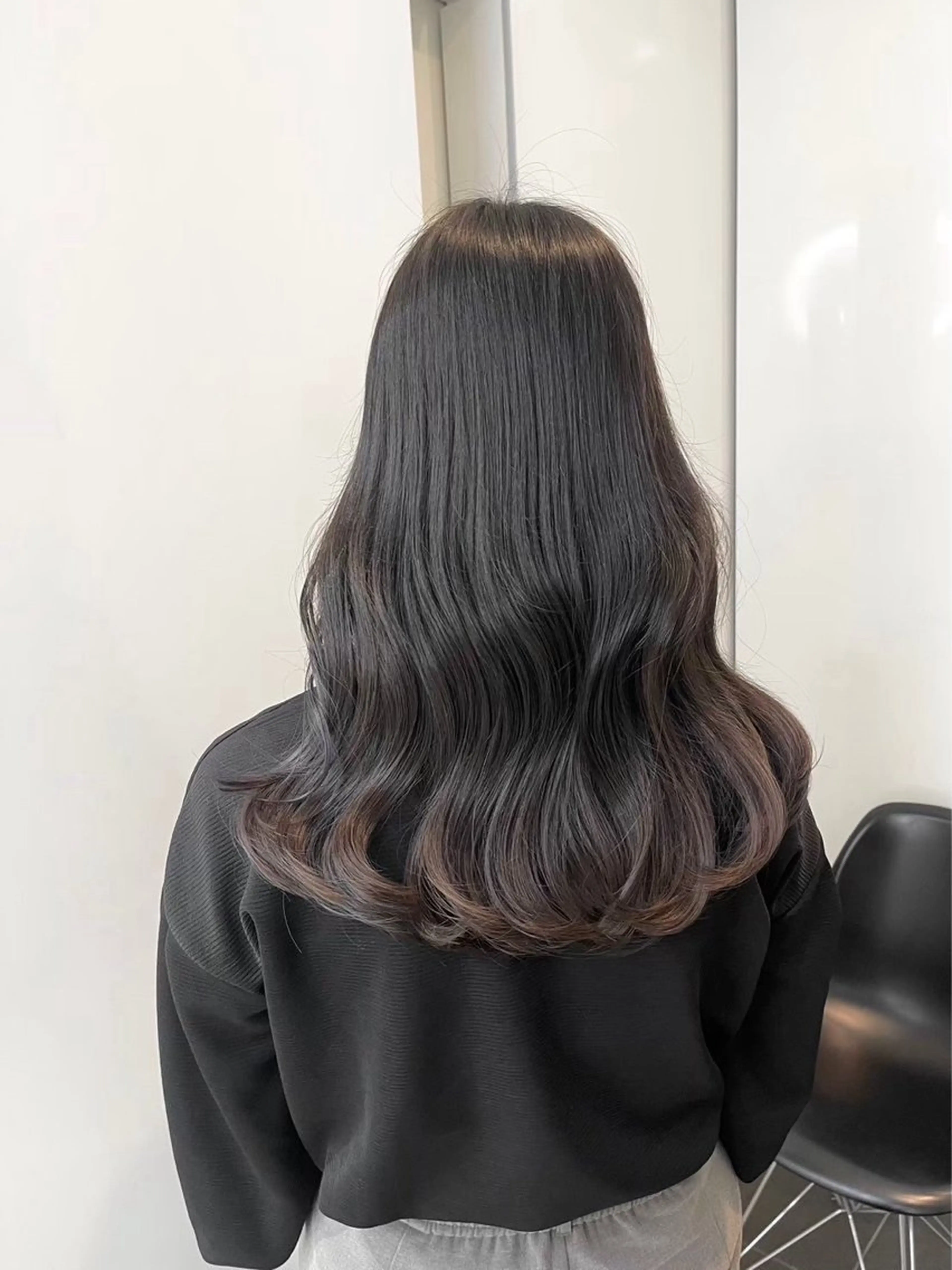 セミロング カラー パーマ 縮毛矯正✨ 透明感カラー✨山下のヘアスタイル