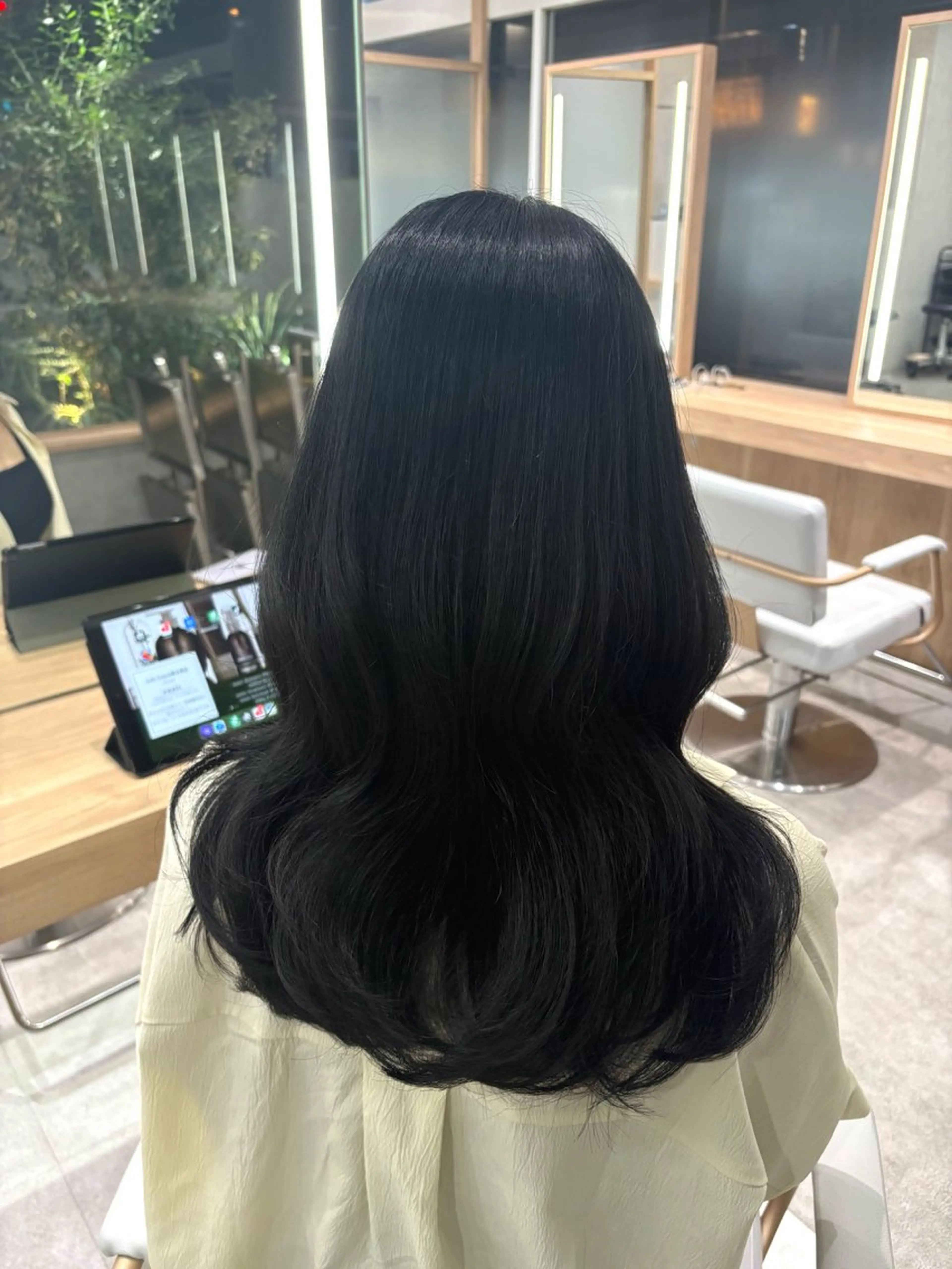 ロング ヘアカラー トリートメント ブリーチなしカラー/ 縮毛矯正🍓kaeのヘアスタイル
