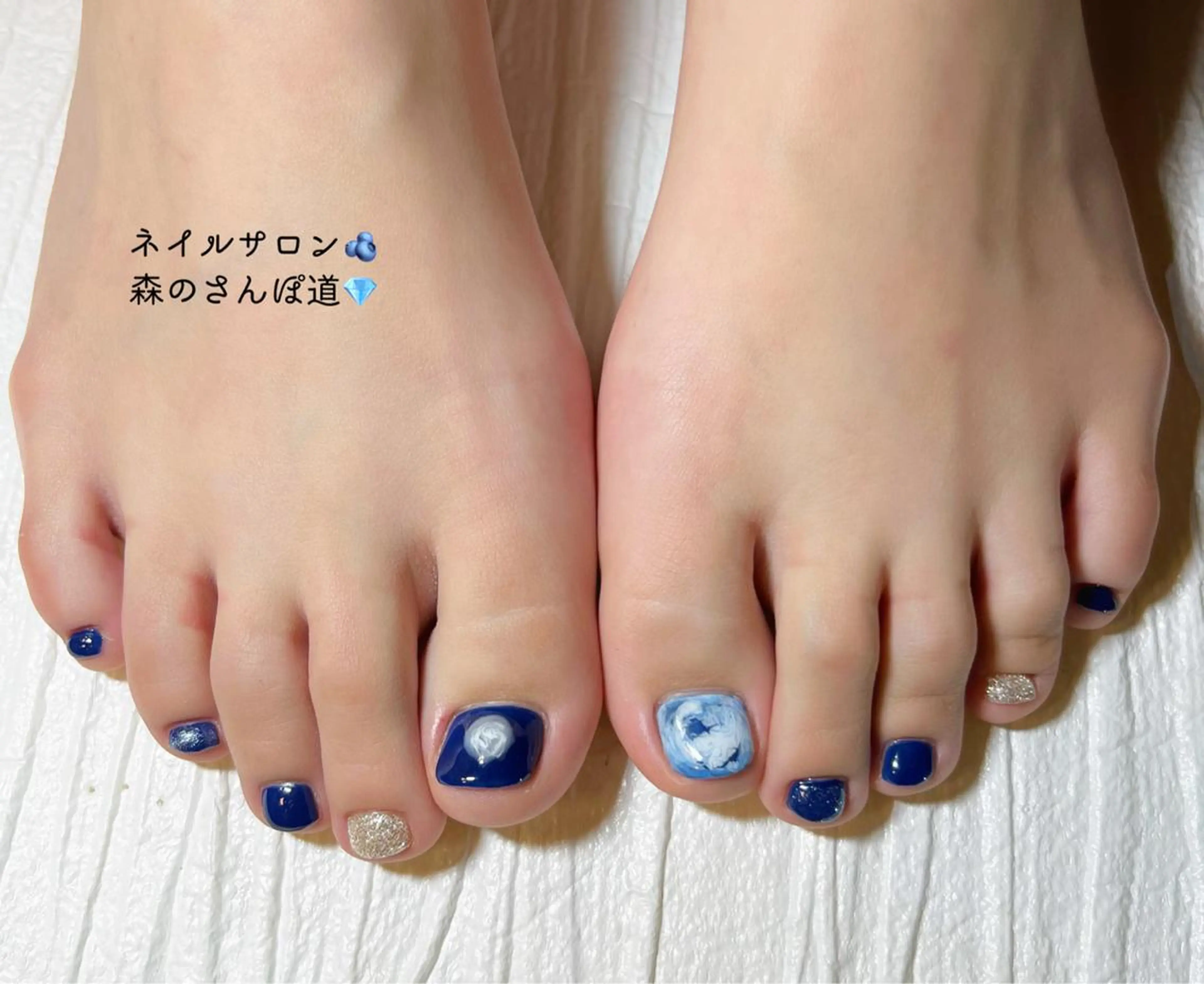 ネイル フットネイル 森のさんぽ道所属・ショートネイル 森のさんぽ道のネイルデザイン