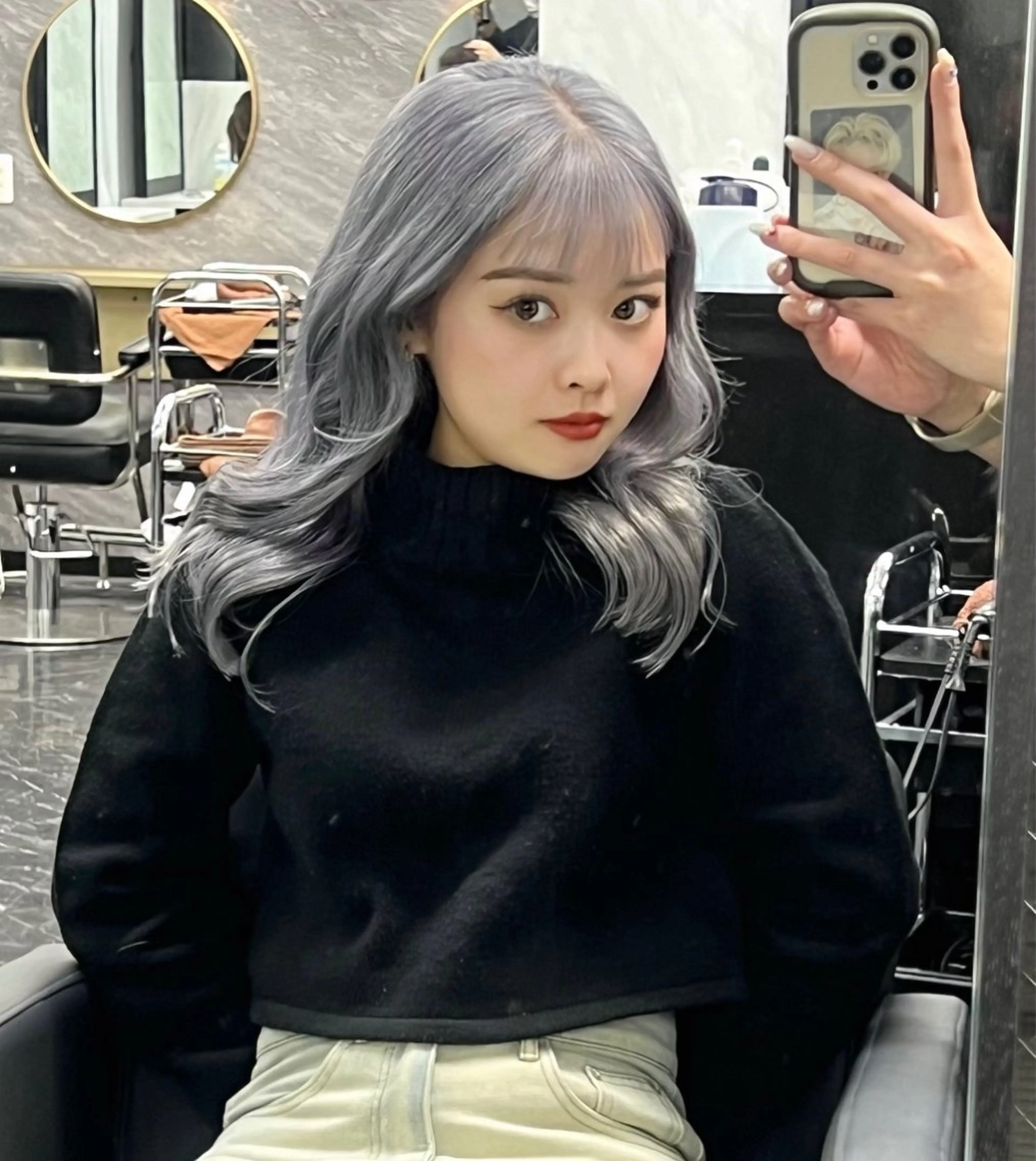 セミロング カラー ヘアカラー トリートメント 梅田/韓国ヘア/ エクステ🤖ヒナのヘアスタイル