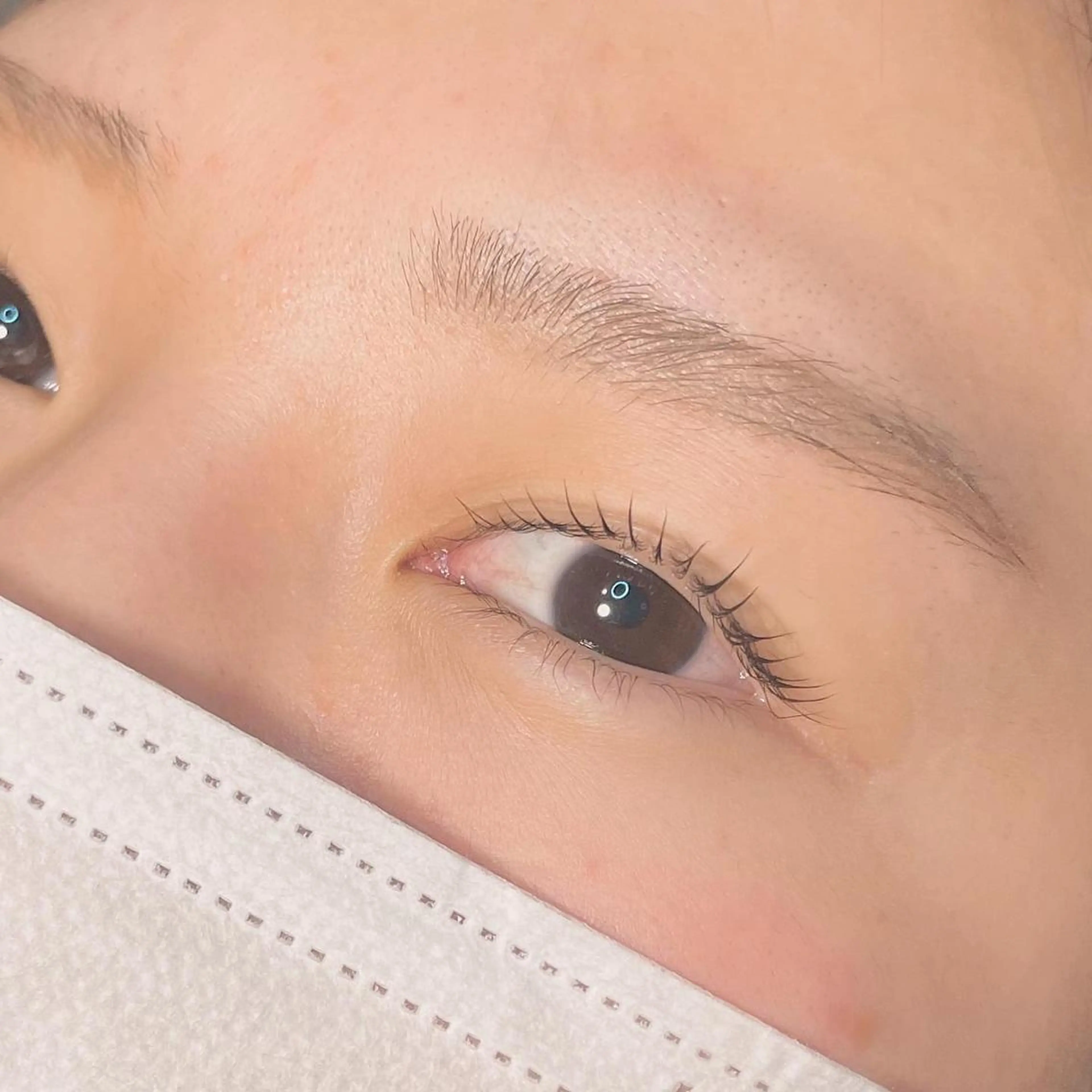 セミロング カラー ヘアアレンジ マツエク・マツパ セミロングパーマ まつげパーマ 一重×まつ毛パーマ ブレス　セルバテラス泉店所属・🍓Rei naのマツエク・マツパデザイン