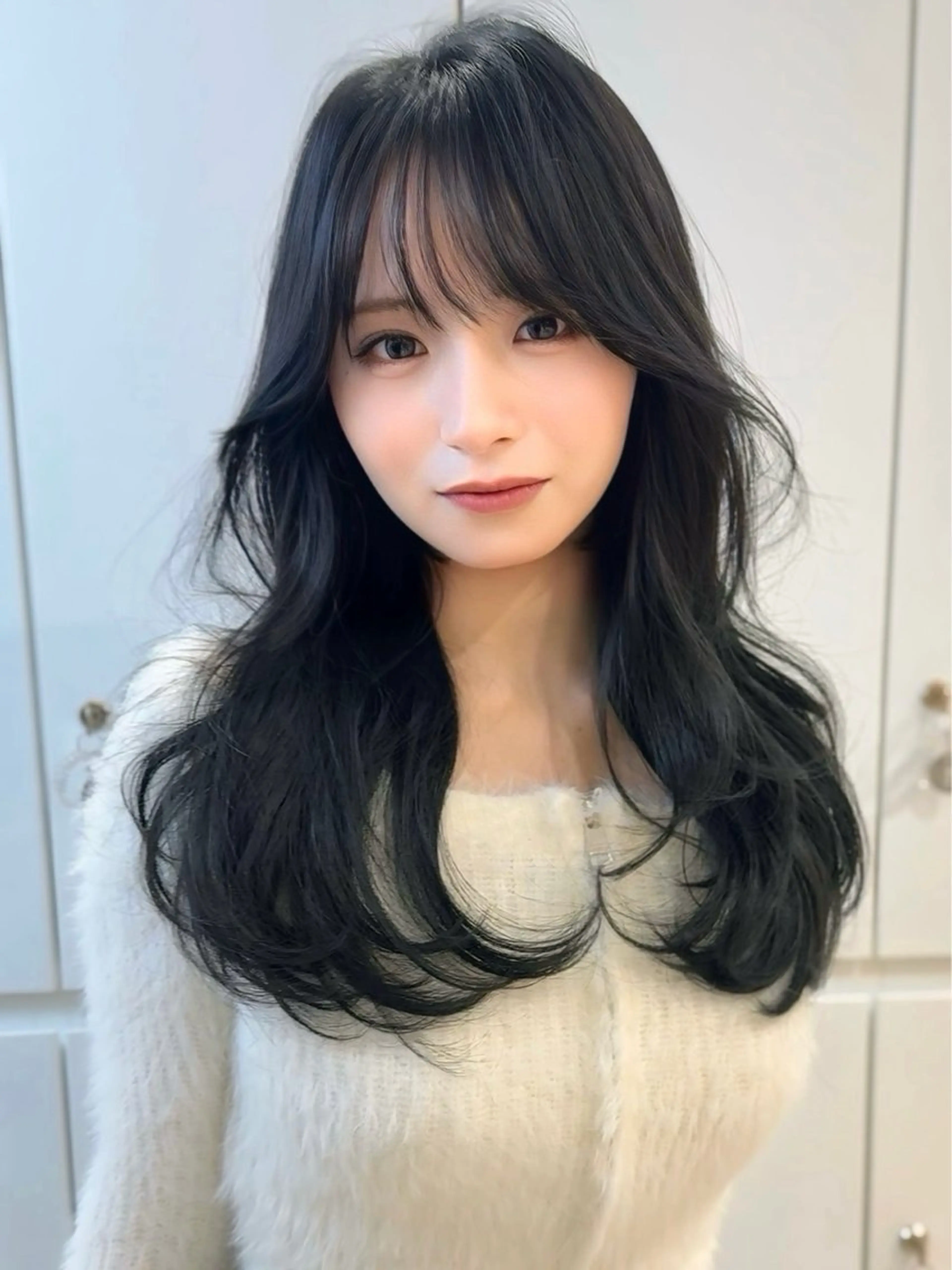 ロング カラー カット Hiroki 韓国ヘア🇰🇷のヘアスタイル