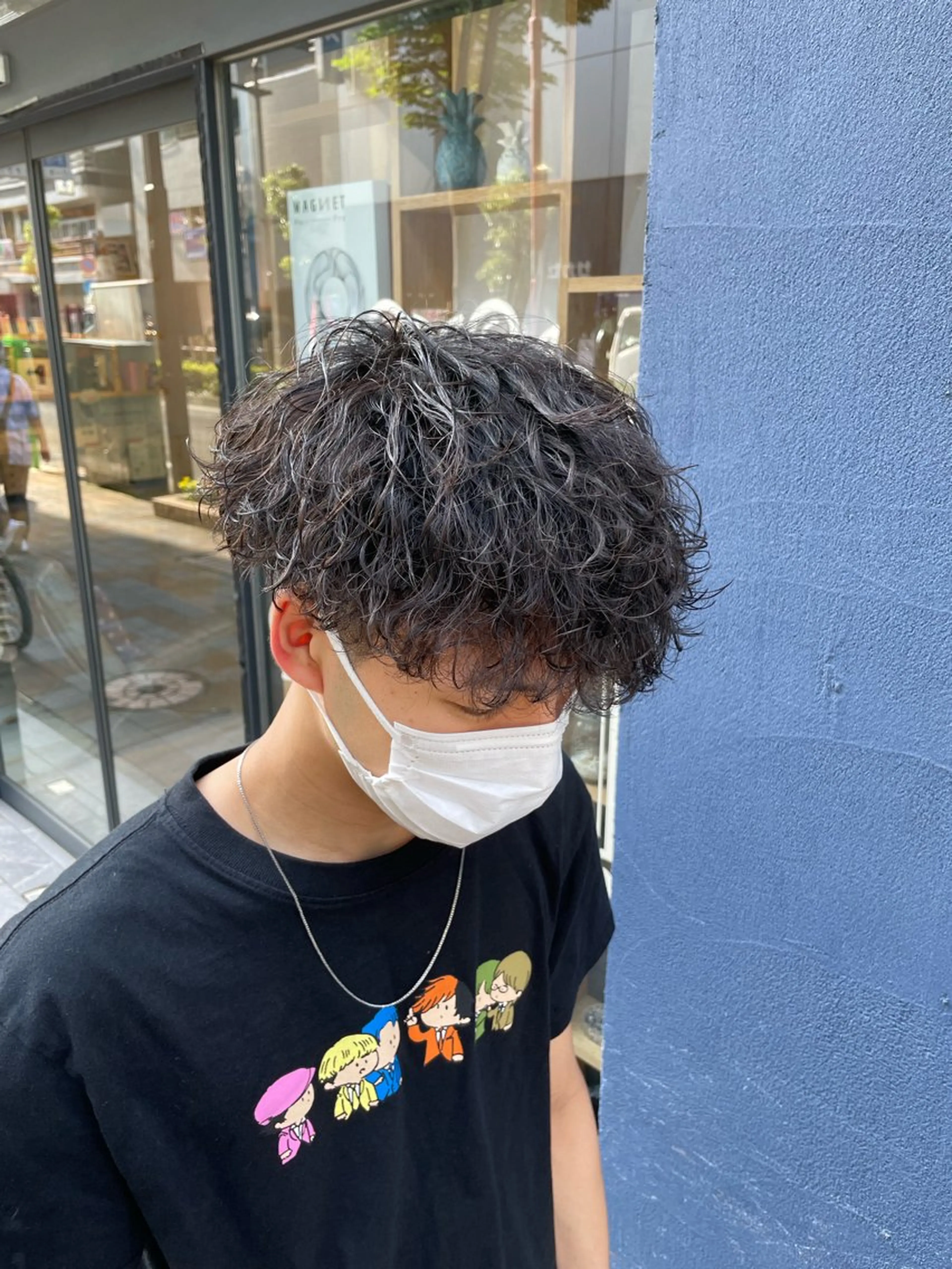 メンズ フェードカット マッシュ メンズパーマ メンズショート スペインカール カット パーマ 大宮/メンズパーマ 関勇也のヘアスタイル