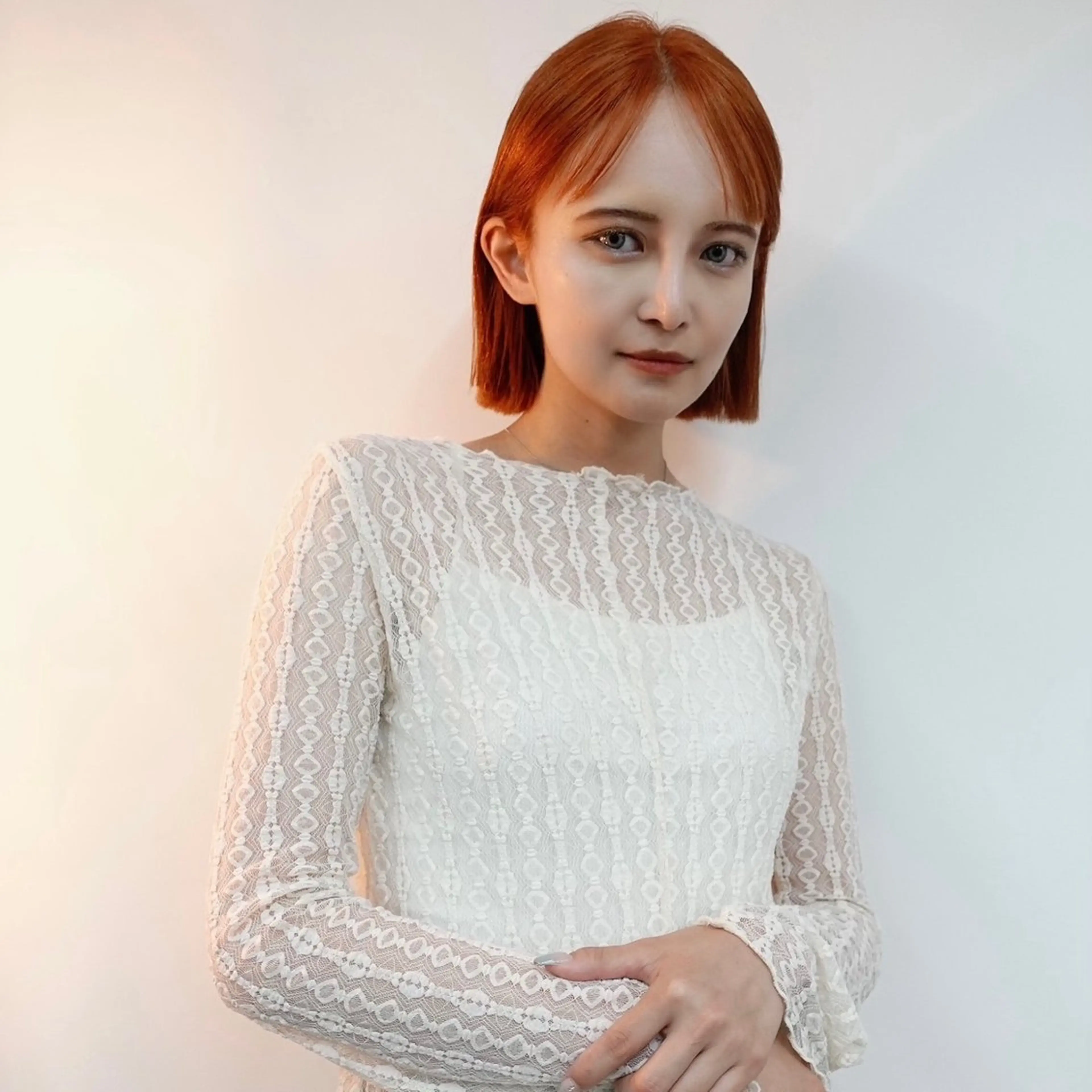 ショート カラー ハイトーン/心斎橋/ honomiのヘアスタイル