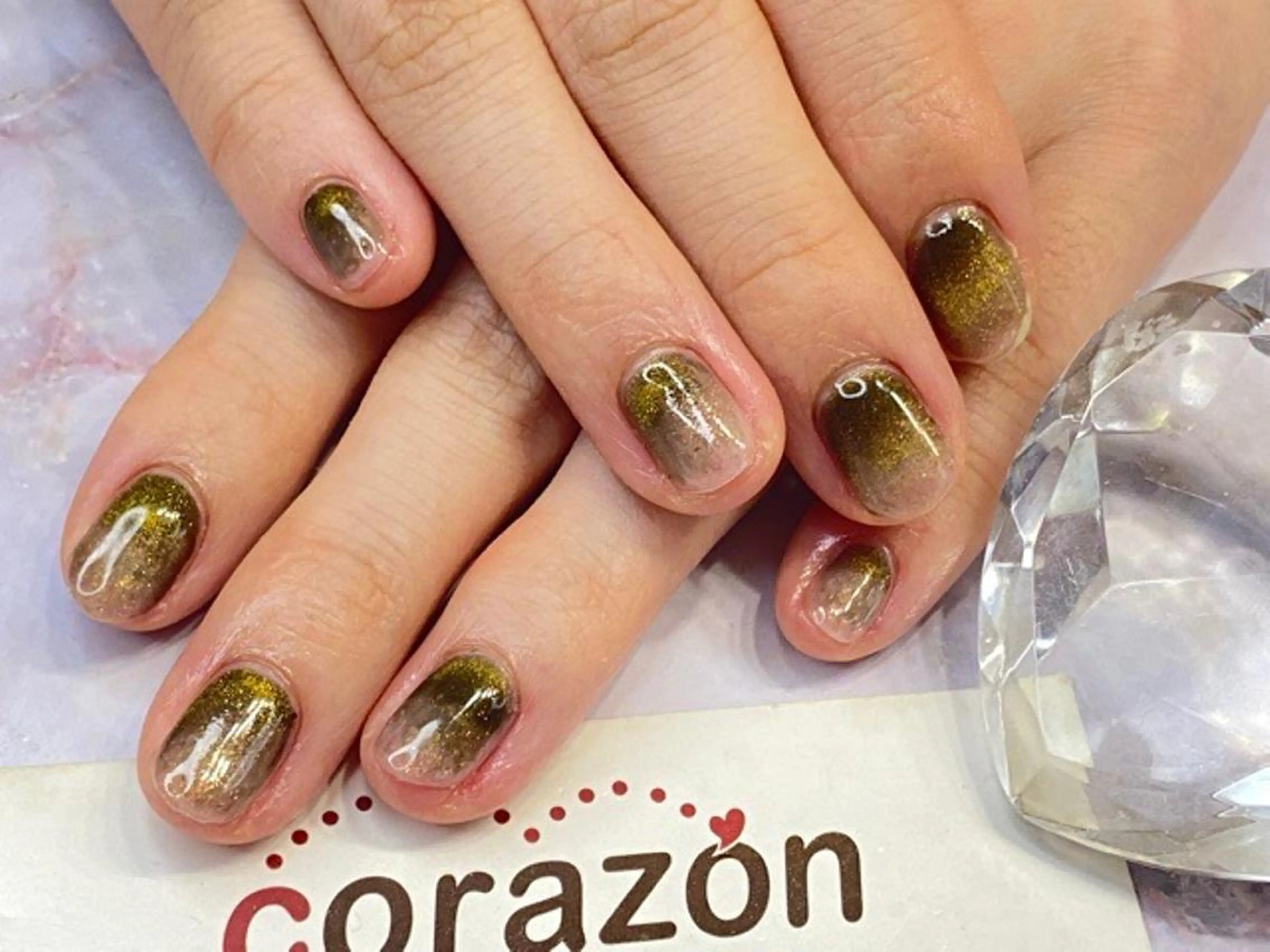 ネイル ジェルネイル グラデーション ハンドネイル corazon所属・ネイリスト aicoのネイルデザイン