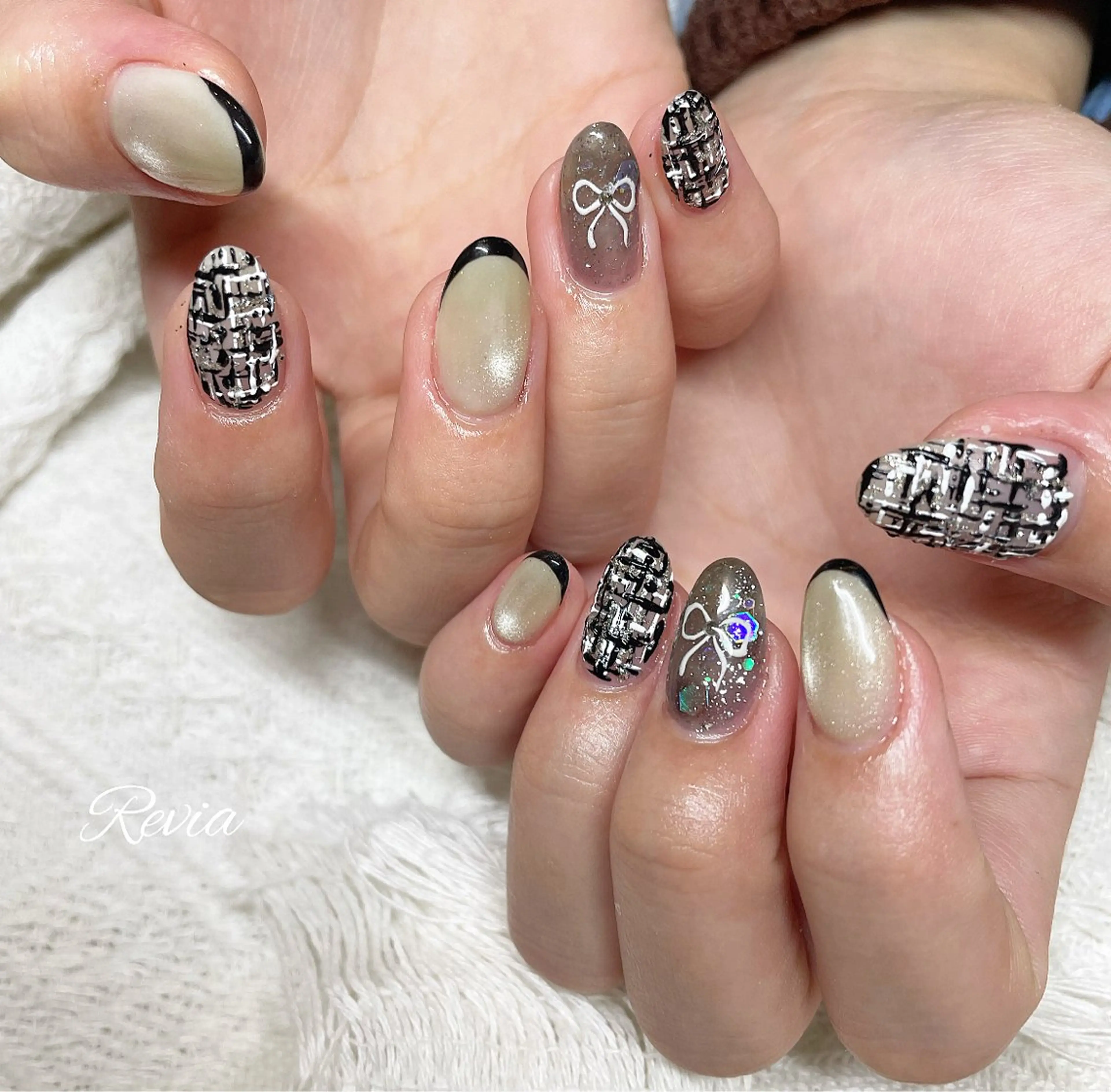 ネイル ハンドネイル revia所属・ERI Nailistのネイルデザイン