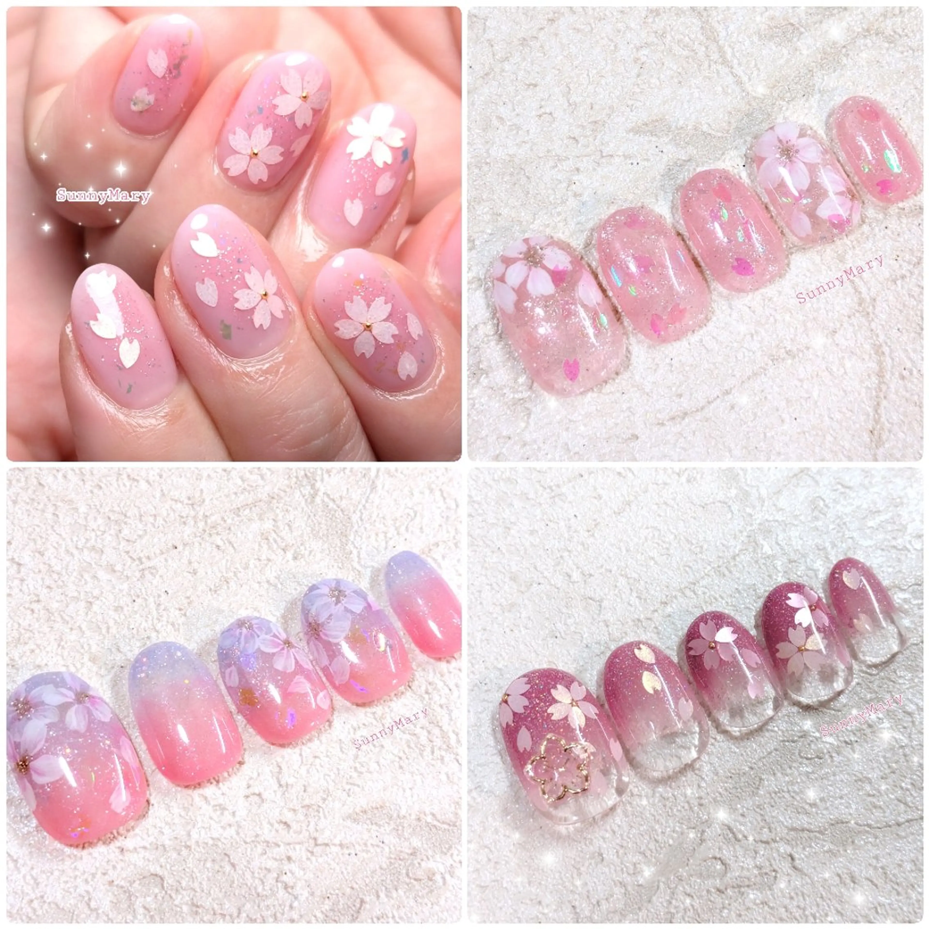 ネイル 桜ネイル SunnyMary所属・Sunny Maryのネイルデザイン